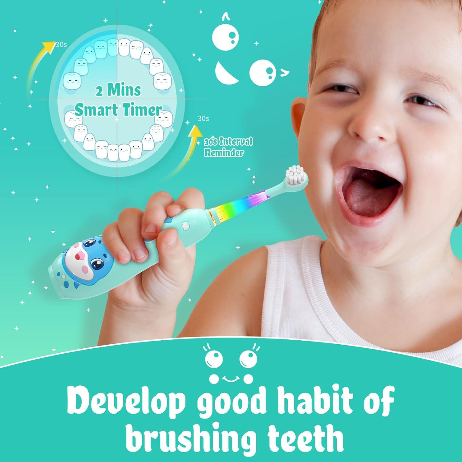 Cepillo de Dientes Eléctrico SEAGO SG-2139 para Niños Azul