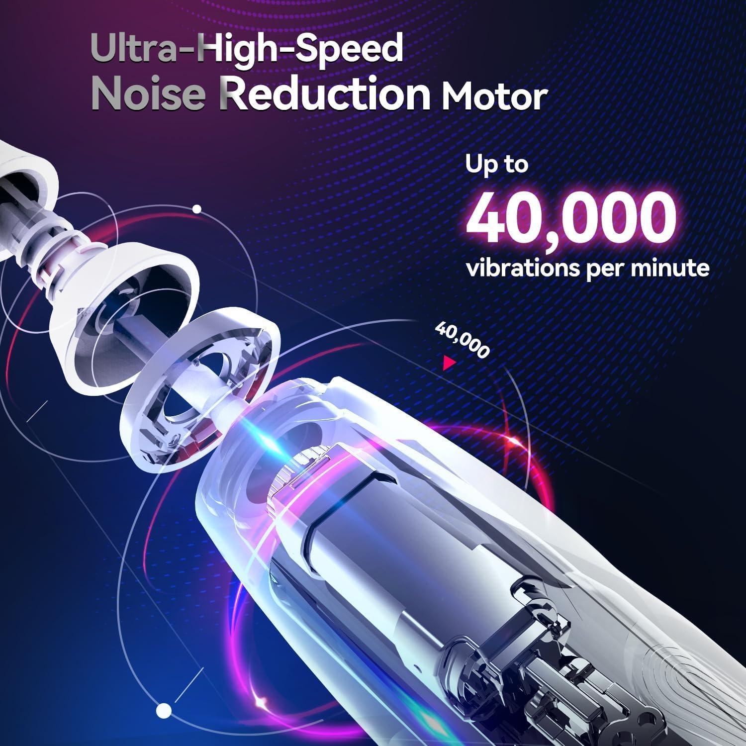 Cepillo de Dientes Eléctrico SEAGO SG-2752 con 8 Cabezas y Sensor