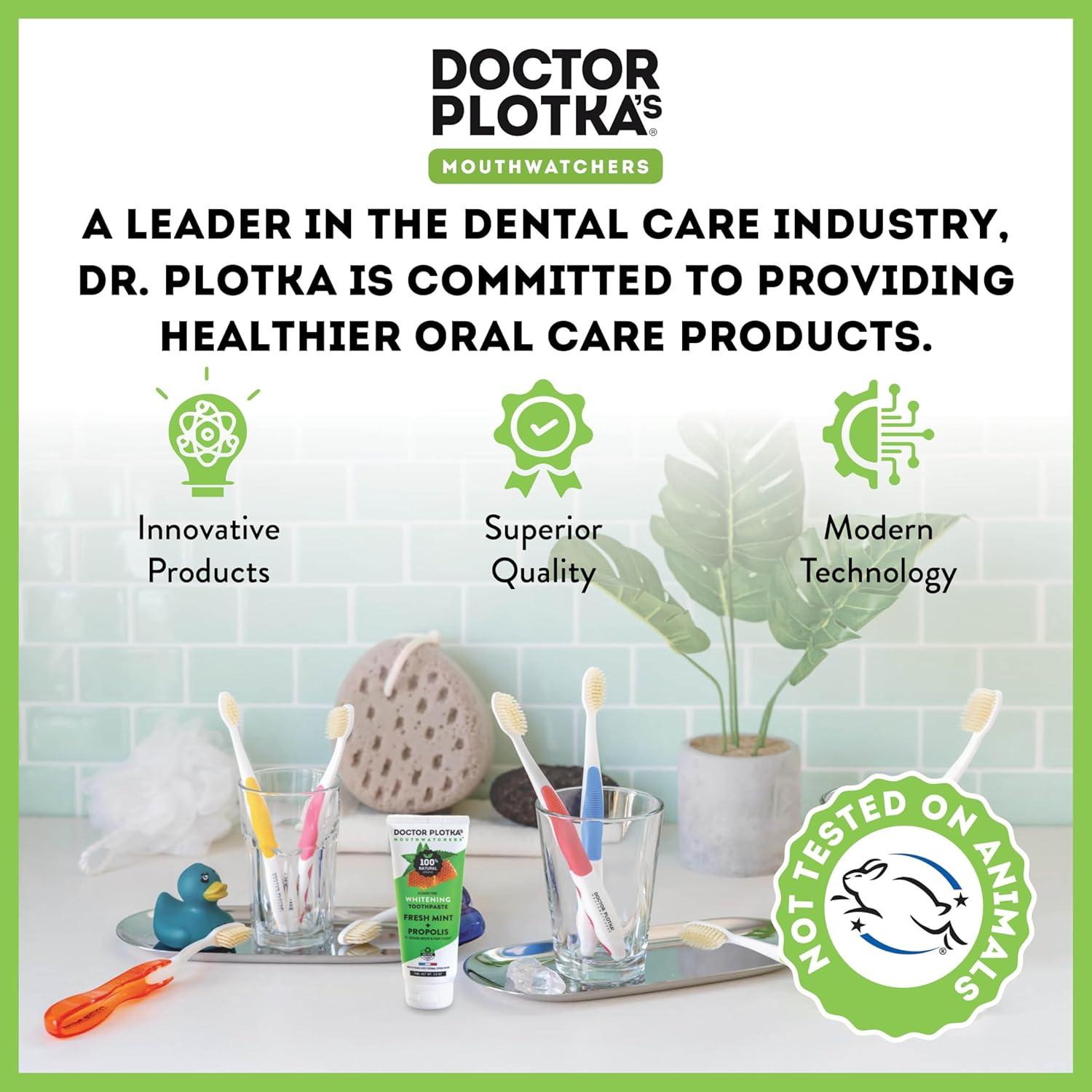 Cepillo de Dientes Manual MouthWatchers Suave con Hilo Dental - 2 Paquetes