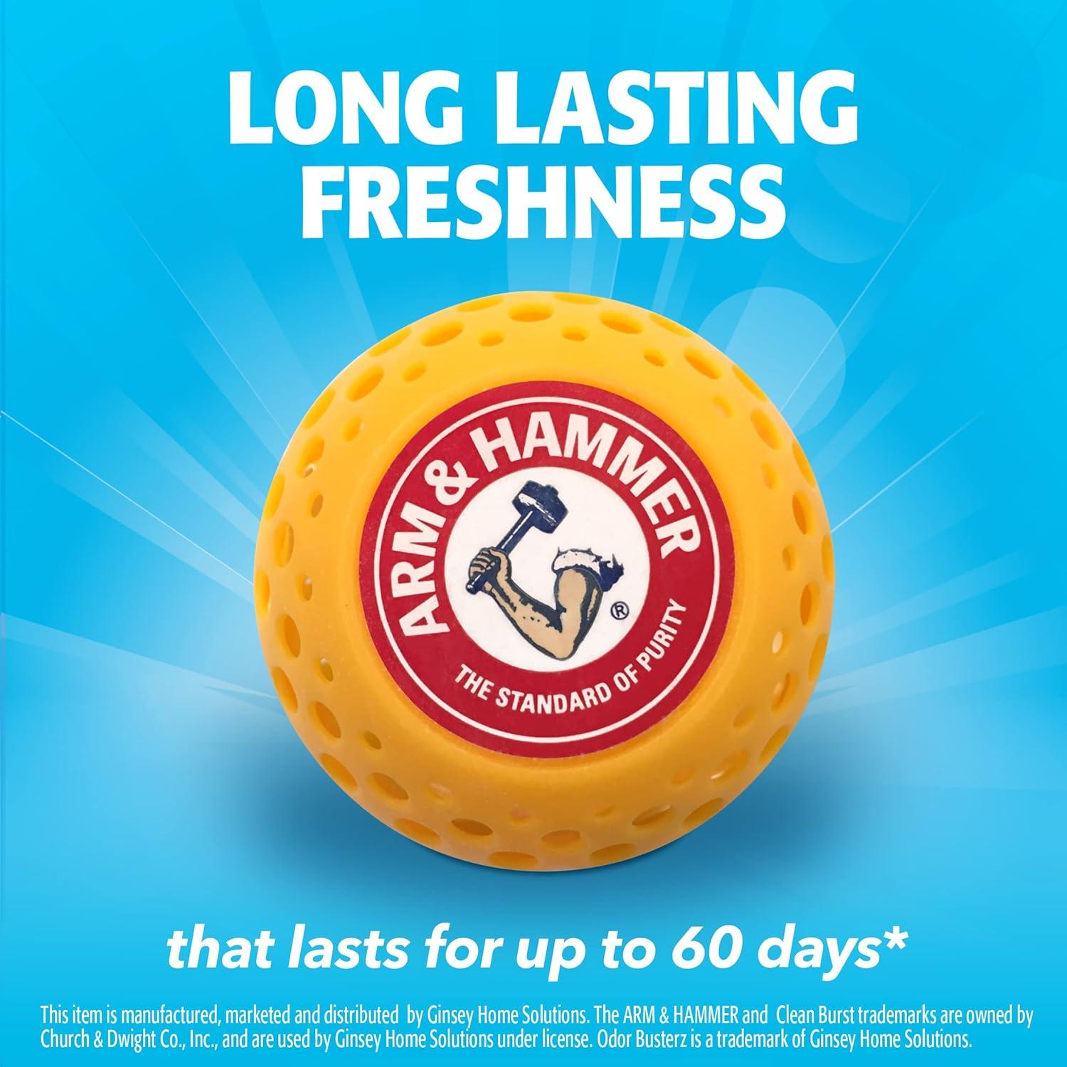 Paquete Eliminador de Olores Arm & Hammer 4 Closet Mate + 10 Bolas