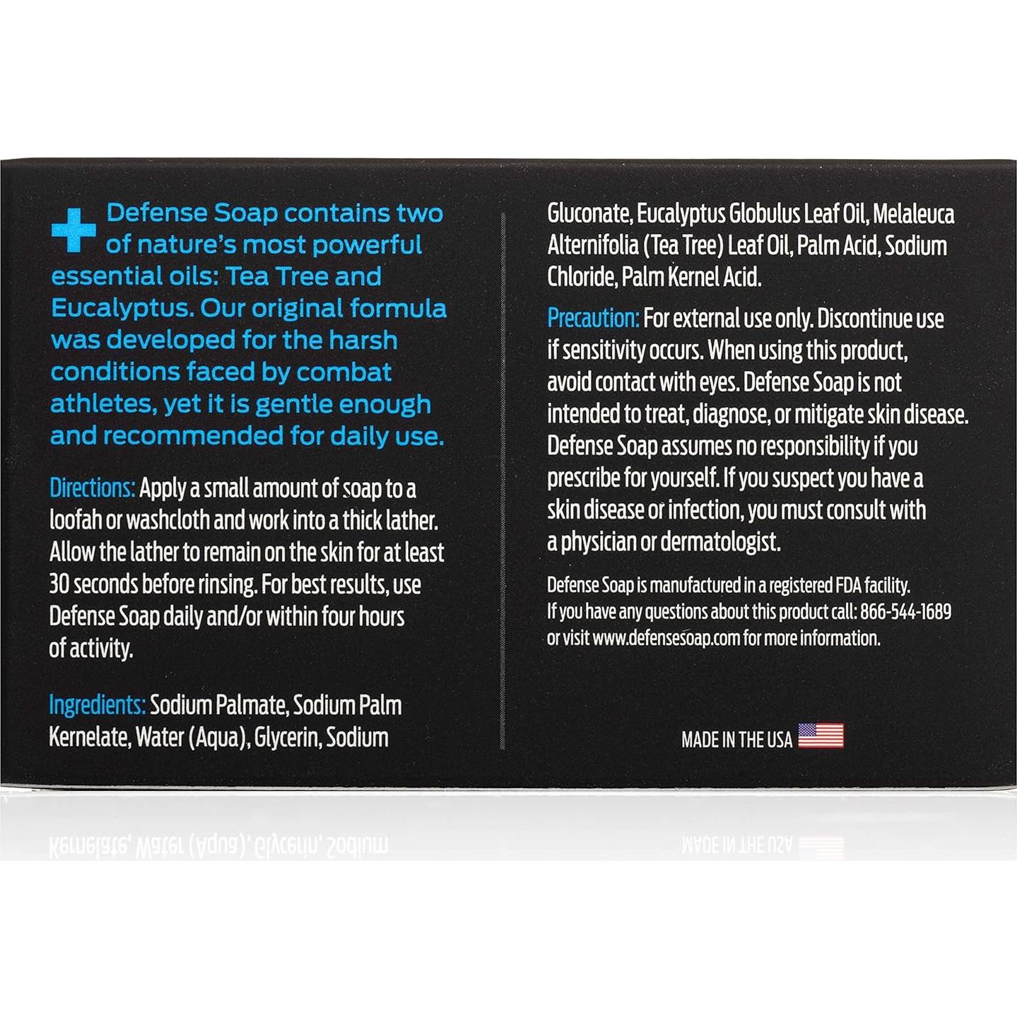 Jabón Natural Defense 120g - Aceite de Árbol de Té y Eucalipto