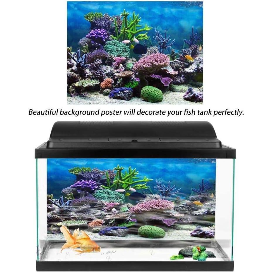 Póster de Acuario HEEPDD 61x41 cm PVC Autoadhesivo Colorido