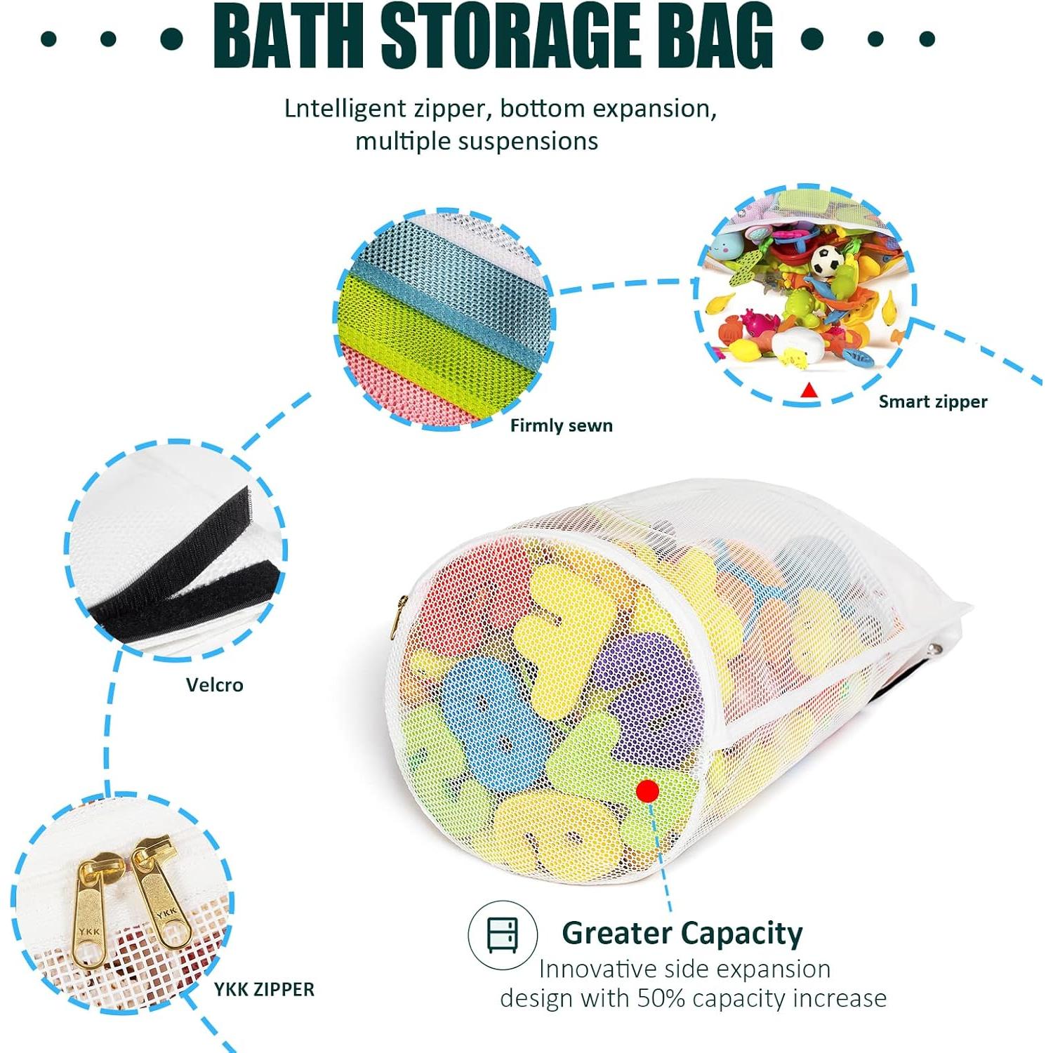 Organizador de Juguetes de Baño Ligereza XL Blanco 38.1x34.8cm