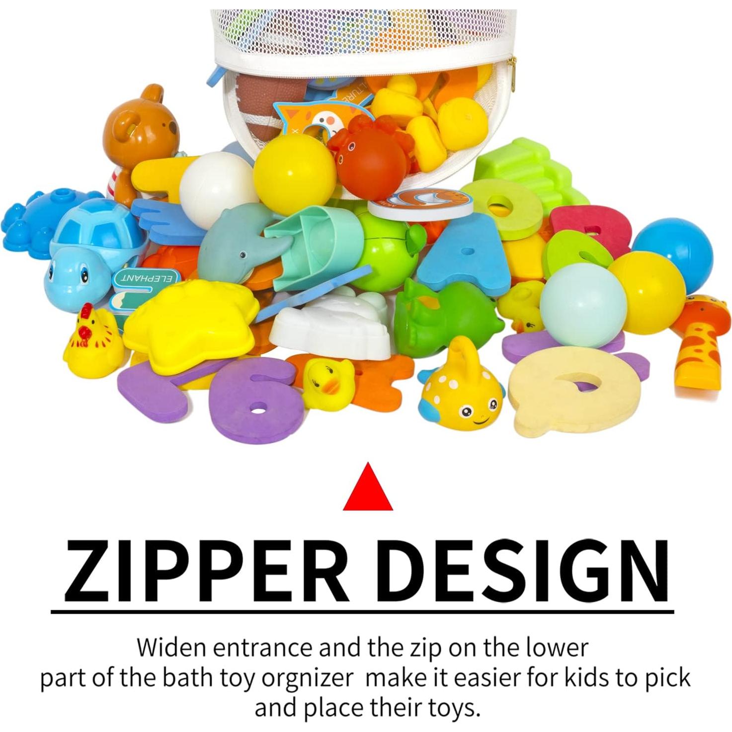 Organizador de Juguetes de Baño Ligereza XL Blanco 38.1x34.8cm