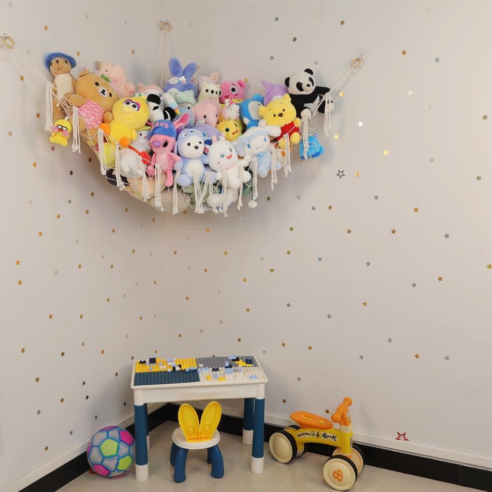 Hamaca Organizador de Juguetes de Peluche Badigo 172.7x157.5cm