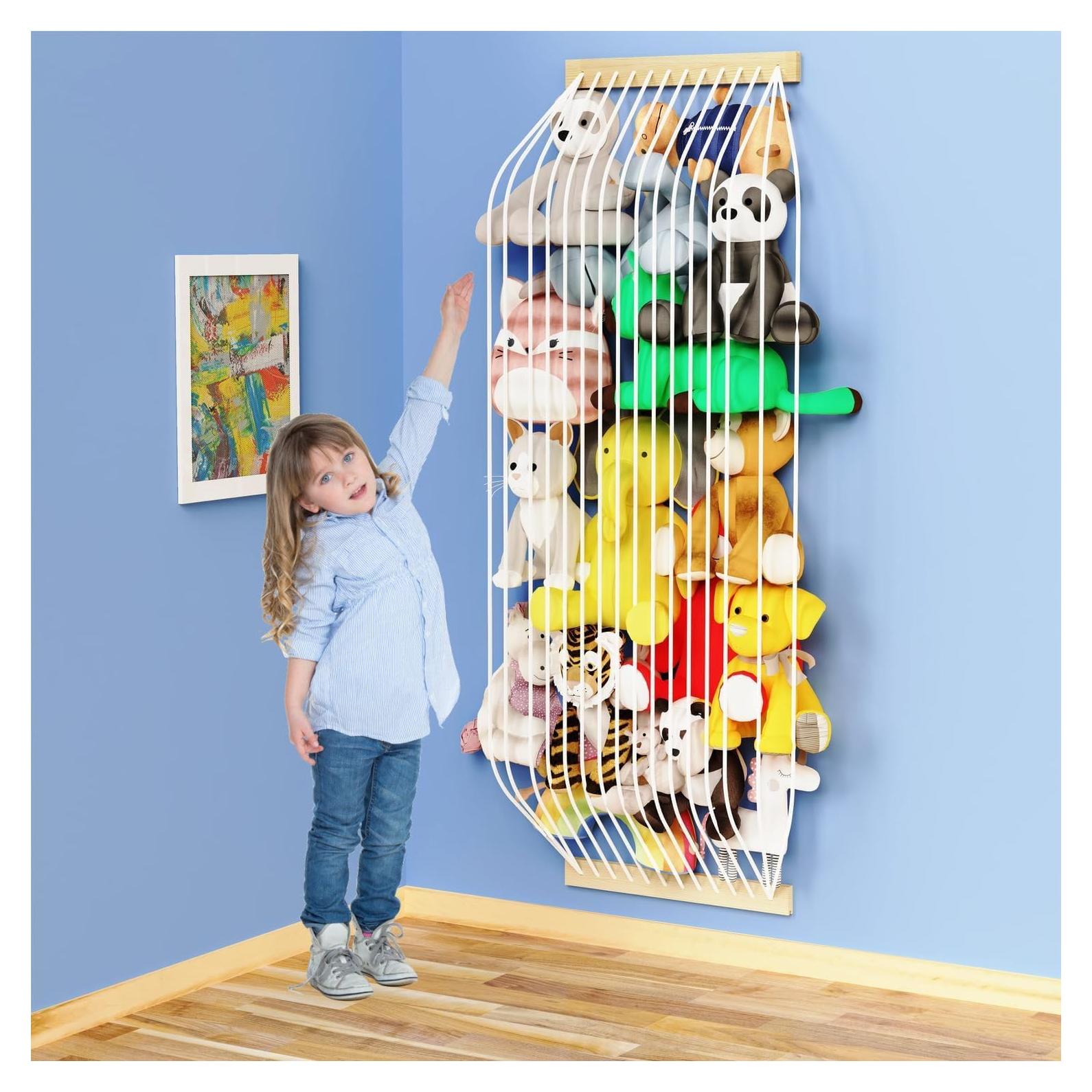 Hamaca Organizador de Peluches VOMELON Blanco 30kg