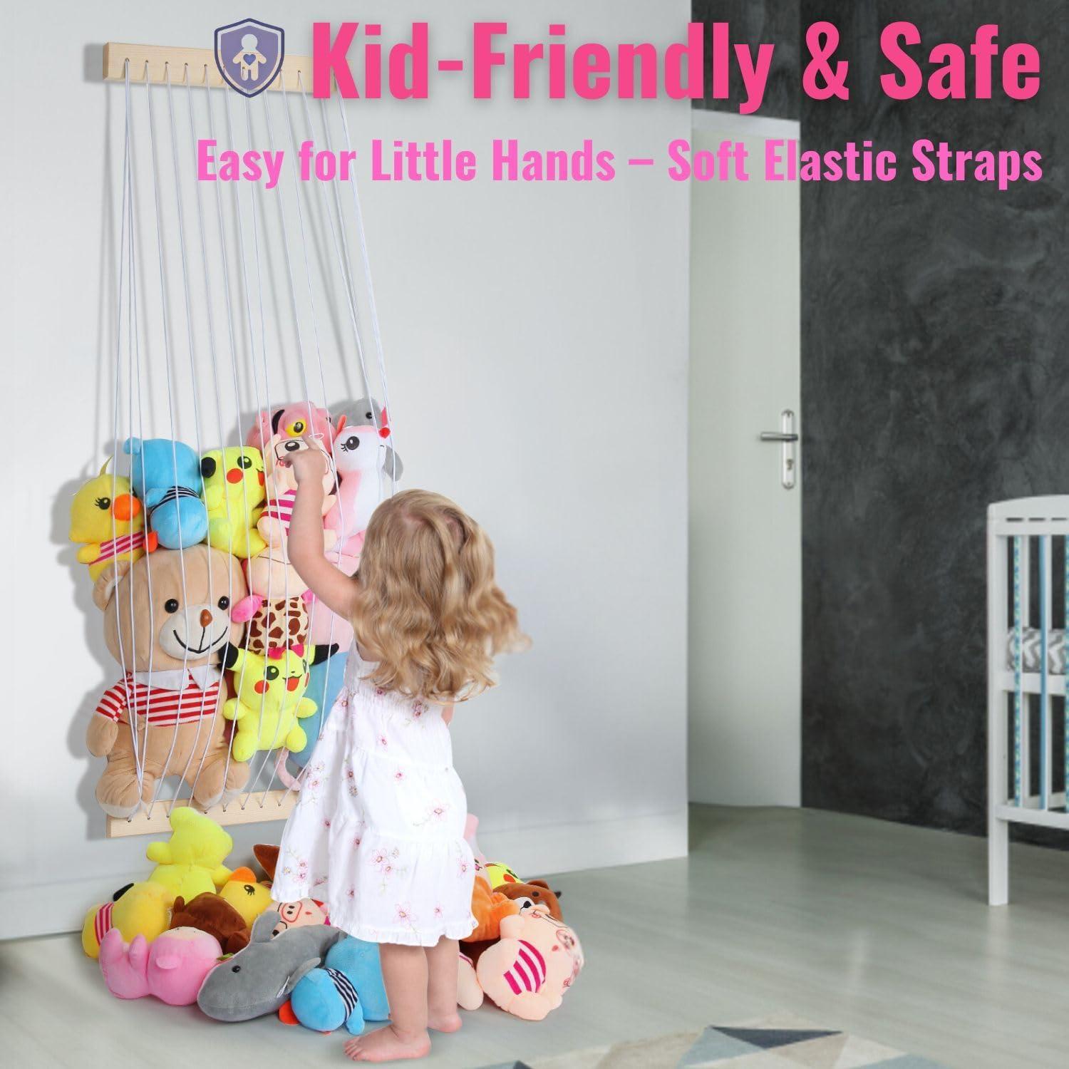 Hamaca Organizador de Peluches VOMELON Blanco 30kg