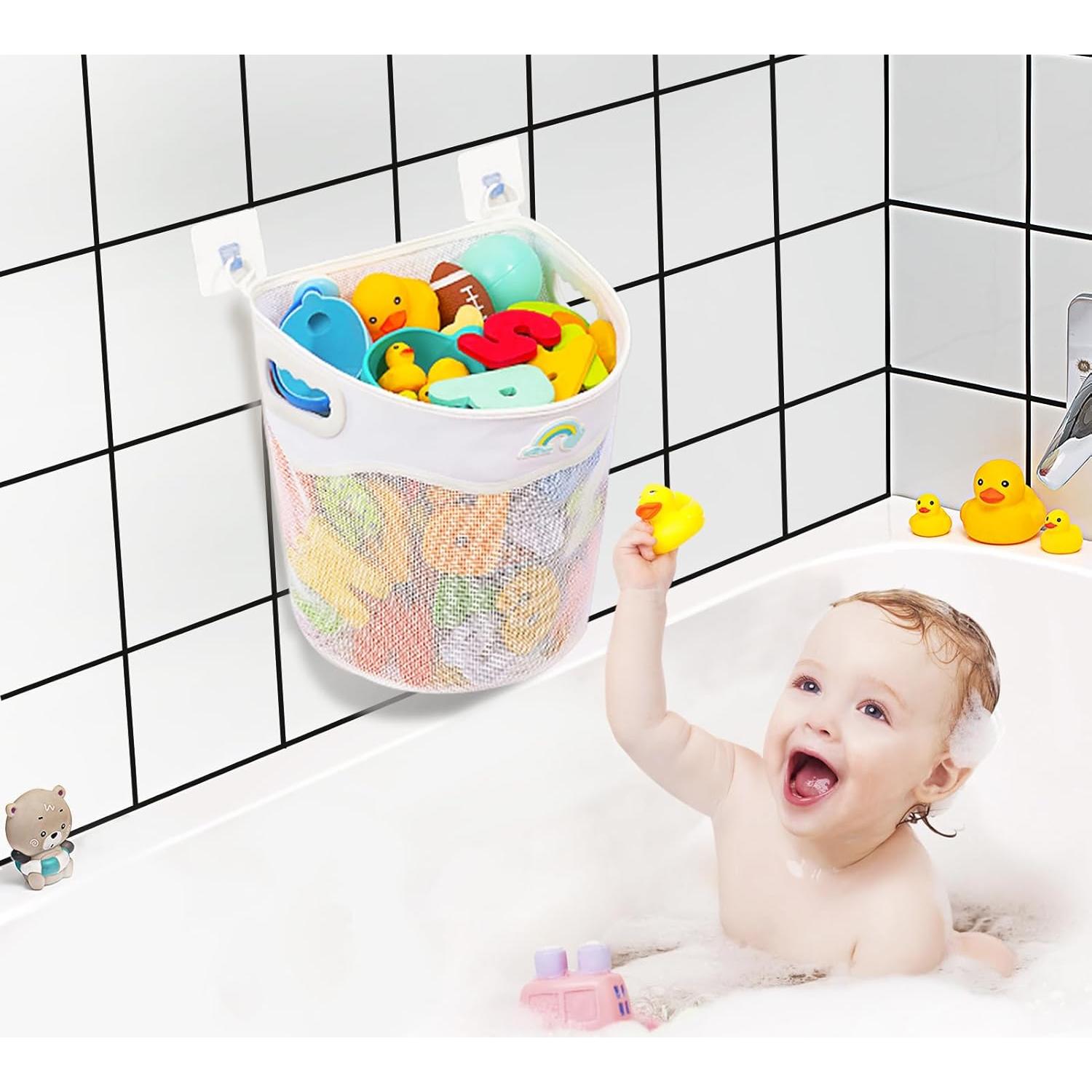 Soporte de Juguetes de Baño Austion, Malla Secado Rápido 29x23cm