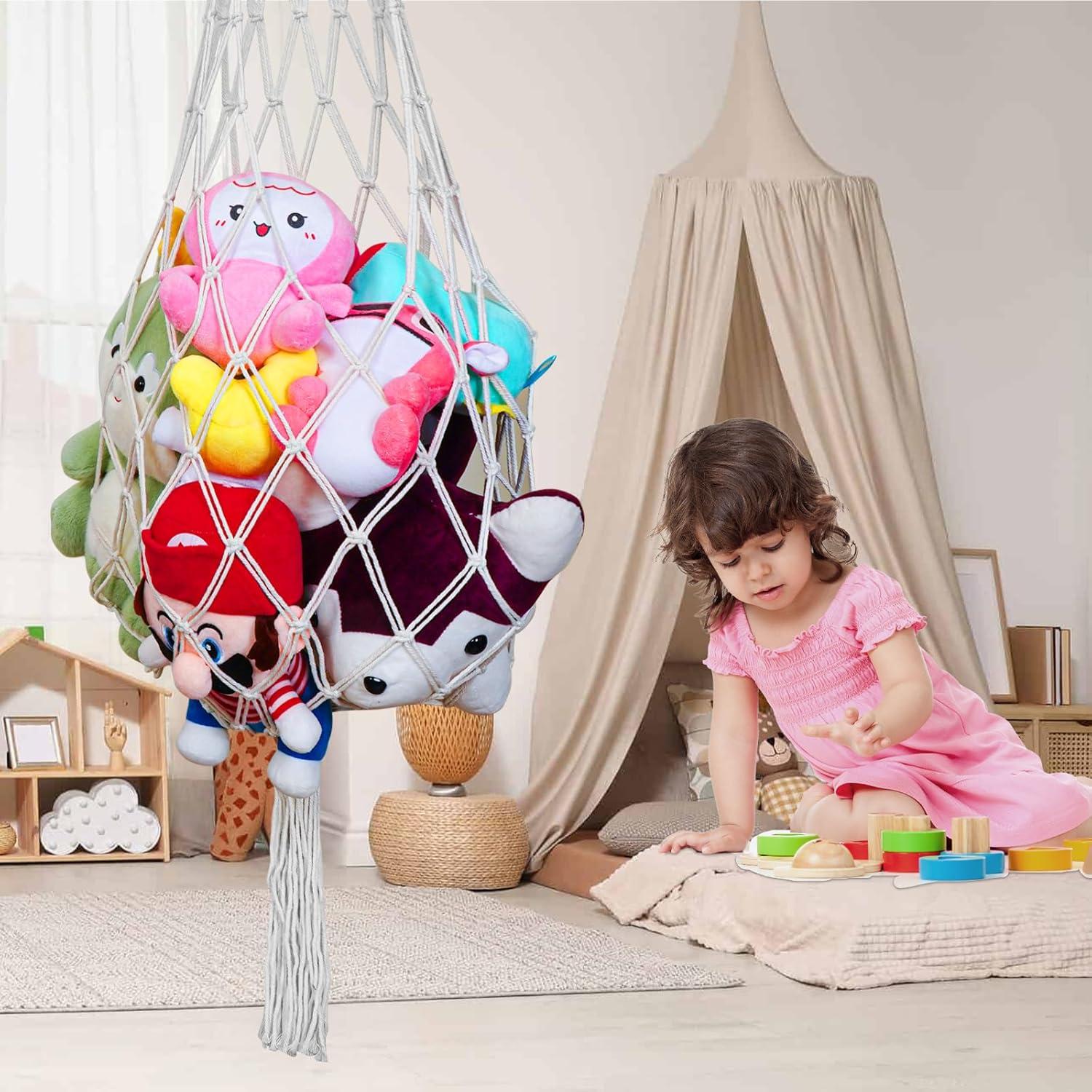 Organizador de Peluches CCYLTL Beige Triangular 160x109 cm