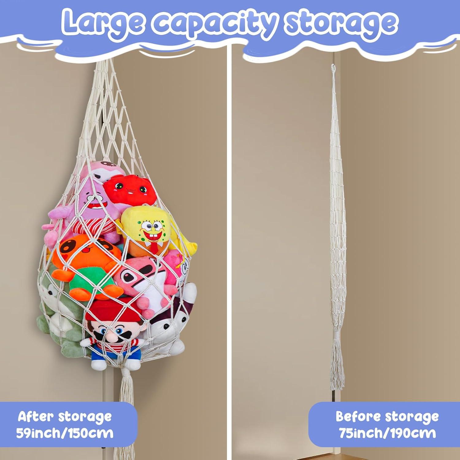 Organizador de Peluches CCYLTL Beige Triangular 160x109 cm