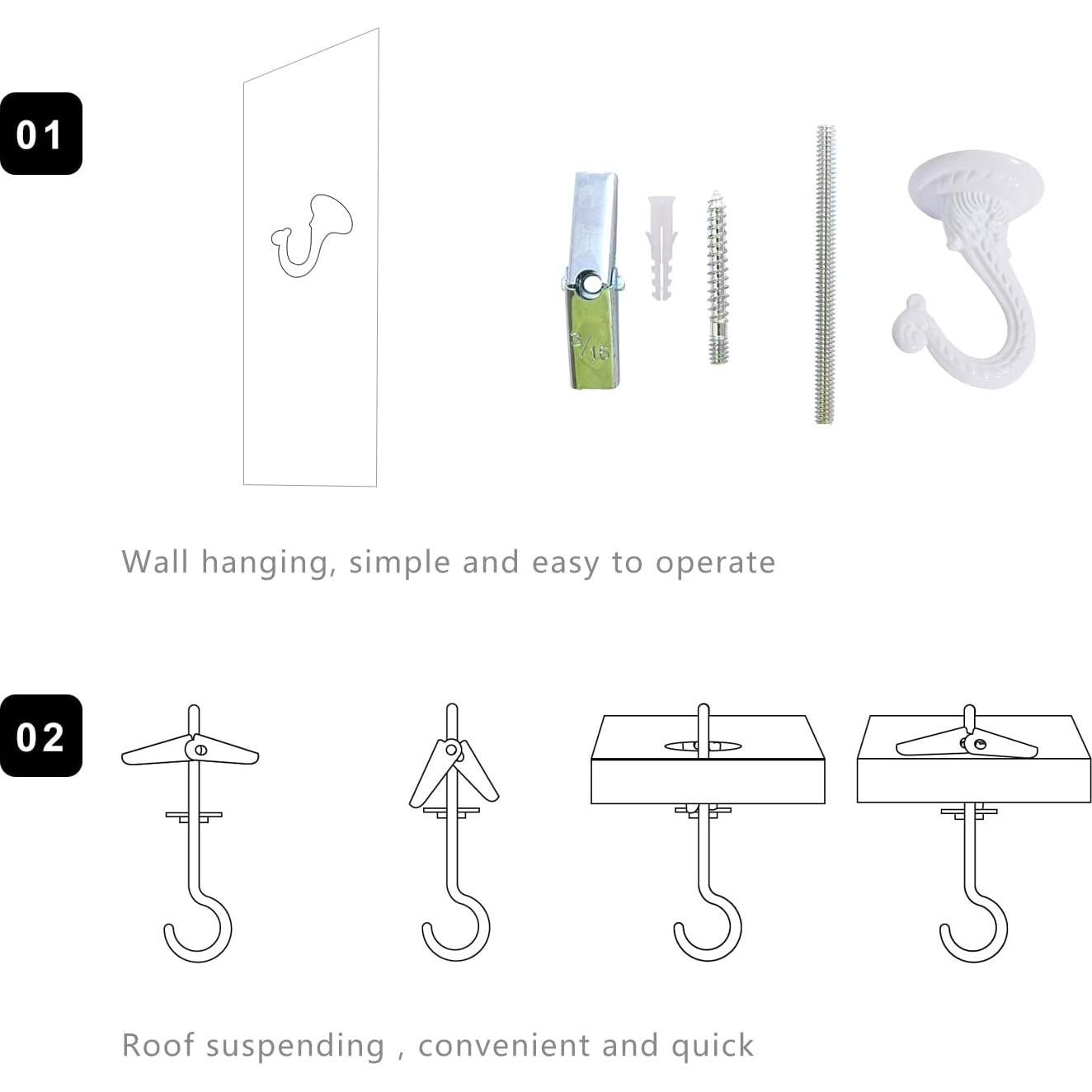 Hamaca Colgante de Algodón Amdermi 1.98m para Peluches