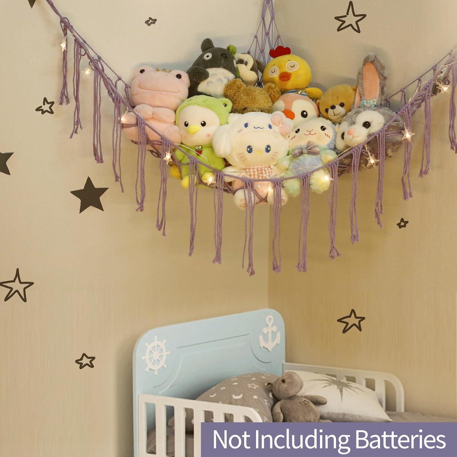 Hamaca de Animales de Peluche YELIENM con Luz LED 99x140 cm