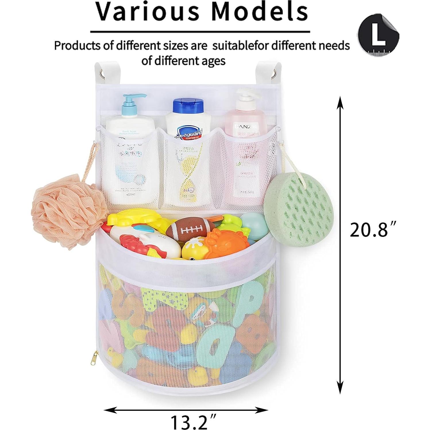 Organizador de Juguetes de Baño Ligereza, Gran Capacidad, Blanco