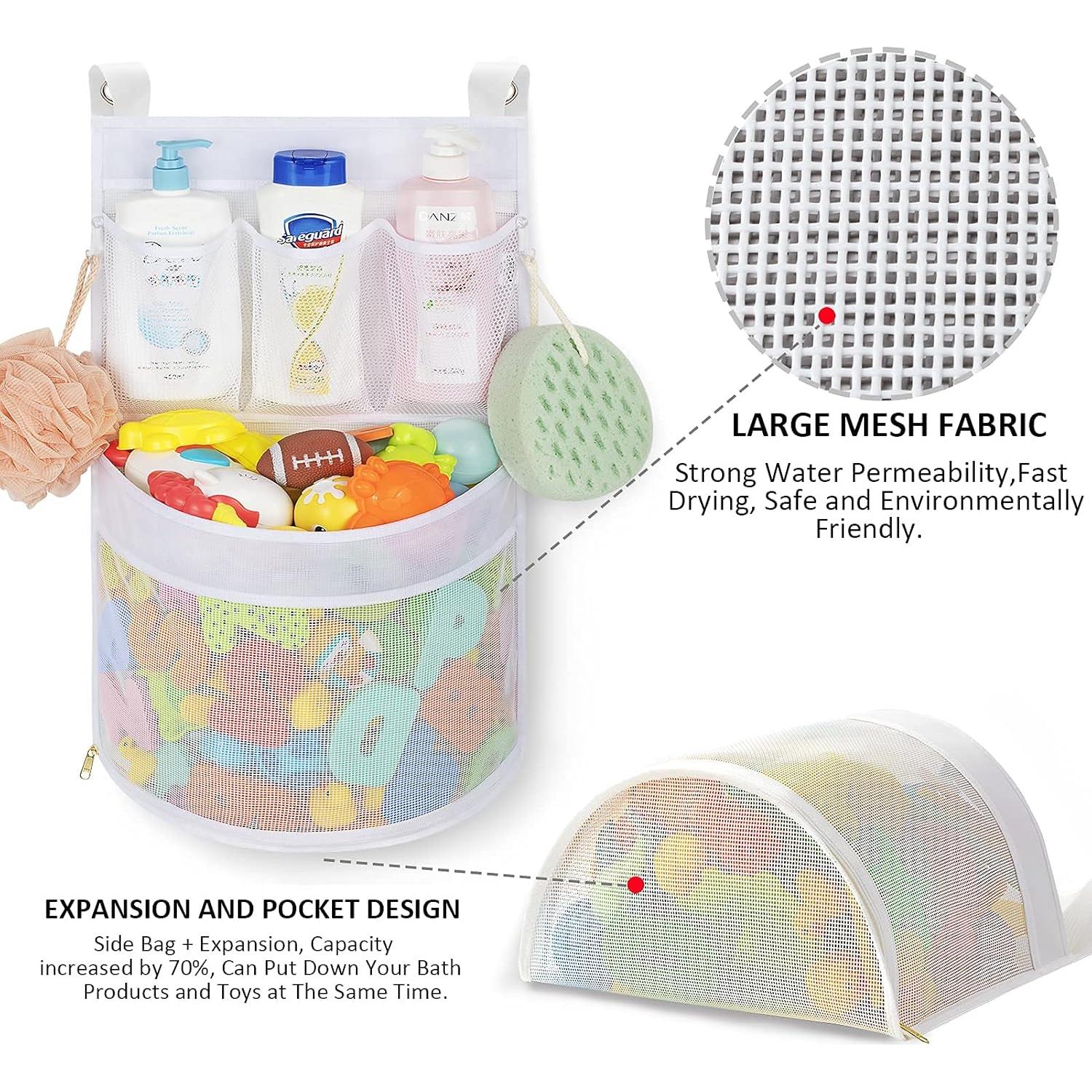 Organizador de Juguetes de Baño Ligereza, Gran Capacidad, Blanco