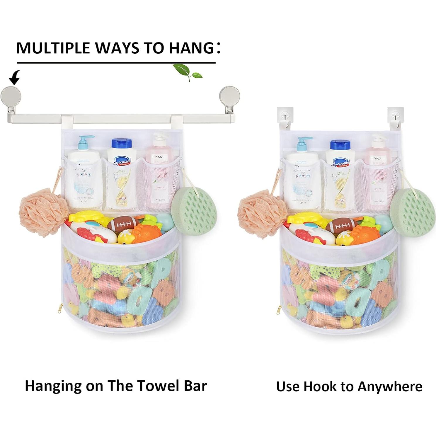 Organizador de Juguetes de Baño Ligereza, Gran Capacidad, Blanco