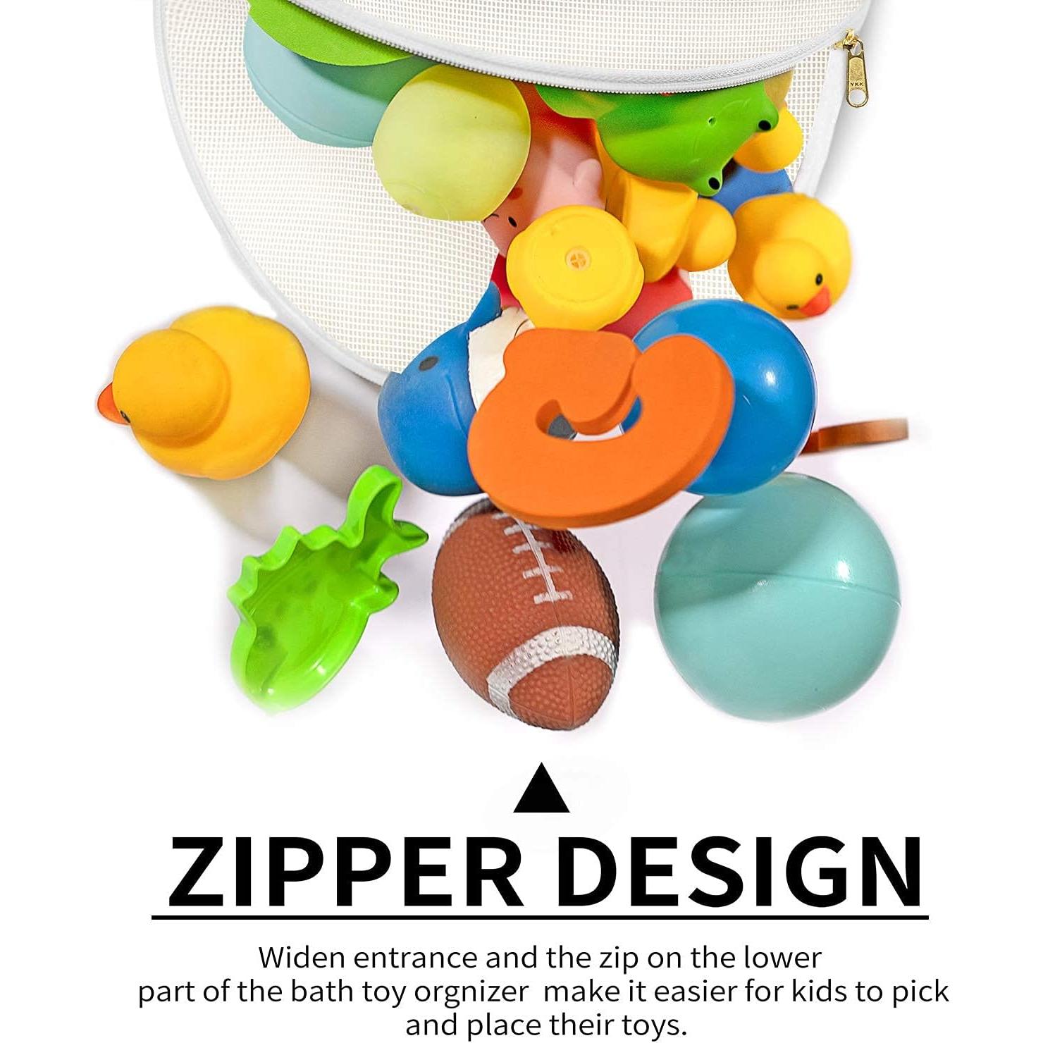 Organizador de Juguetes de Baño Ligereza, Gran Capacidad, Blanco