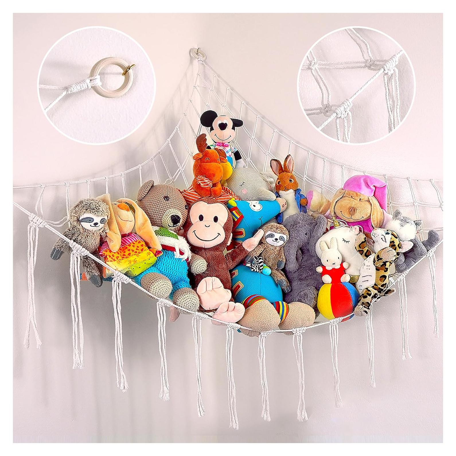 Hamaca Grande para Animales de Peluche Beige Abby Baby 142x107 cm