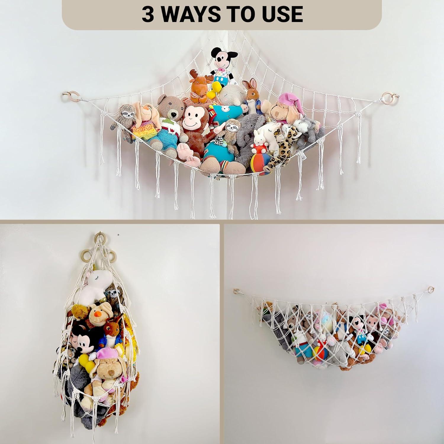 Hamaca Grande para Animales de Peluche Beige Abby Baby 142x107 cm