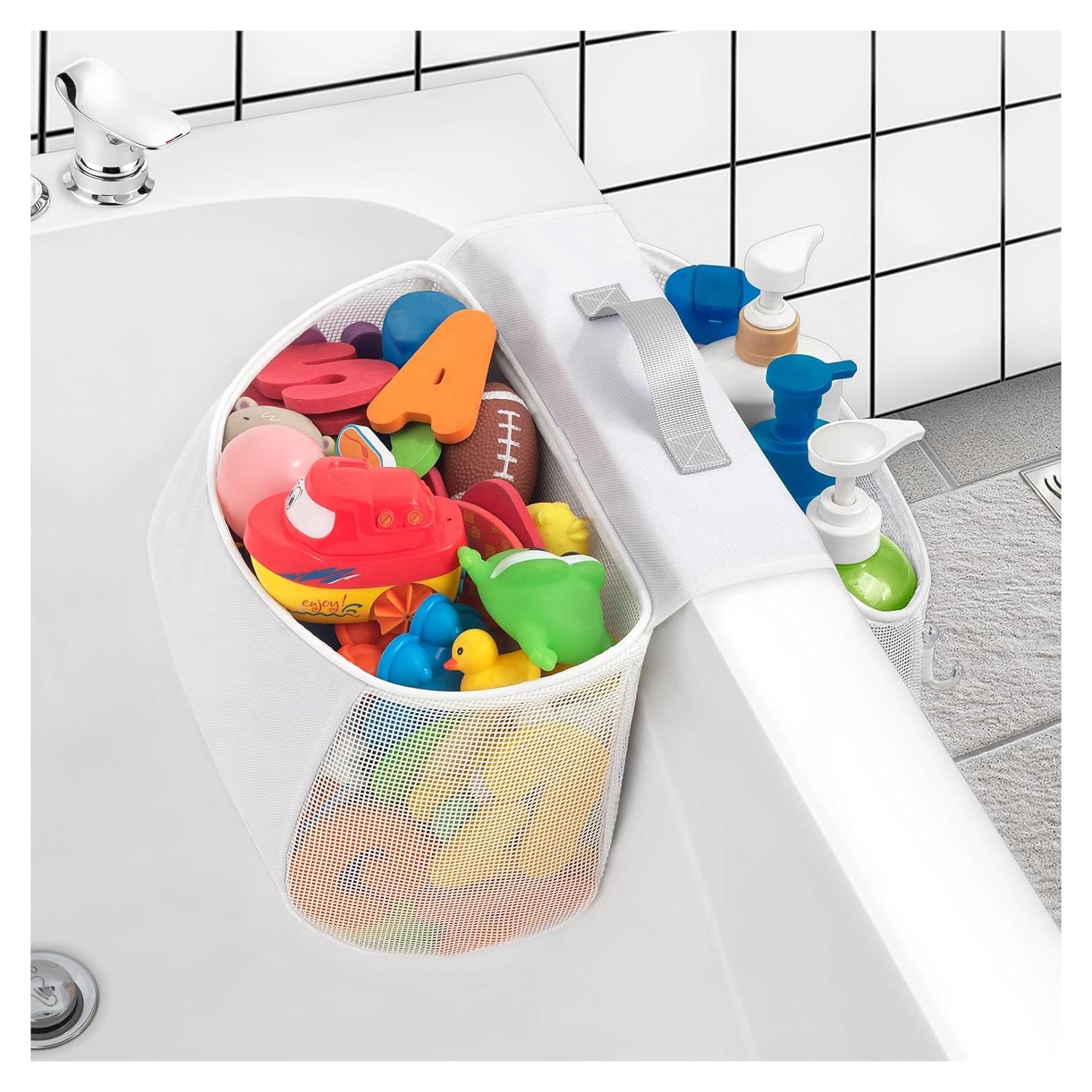 Organizador de juguetes de baño Austion 10L malla blanca