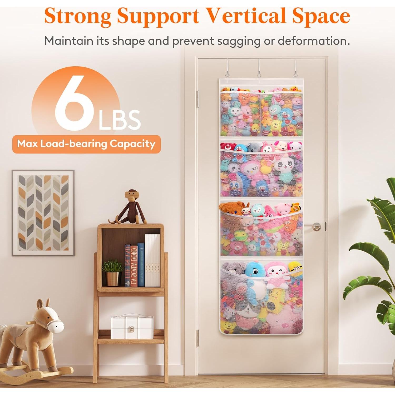 Organizador sobre la Puerta Lifewit para Juguetes 5 Bolsillos Malla