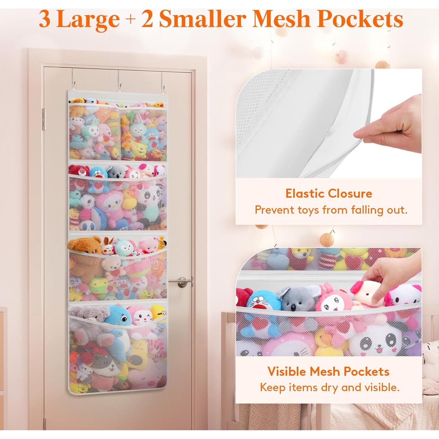 Organizador sobre la Puerta Lifewit para Juguetes 5 Bolsillos Malla