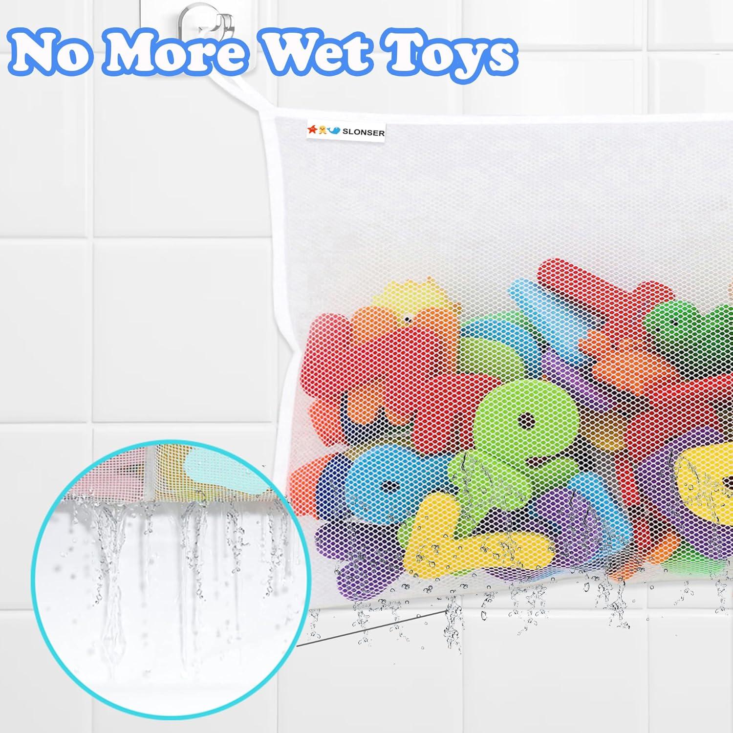 Red de Juguetes de Baño Slonser Grande 20x14 cm con Ventosas