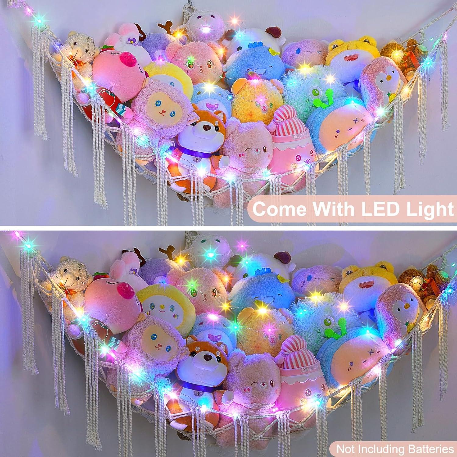 Hamaca de Peluches Castillo Unicornio 150x100 cm Almacenamiento