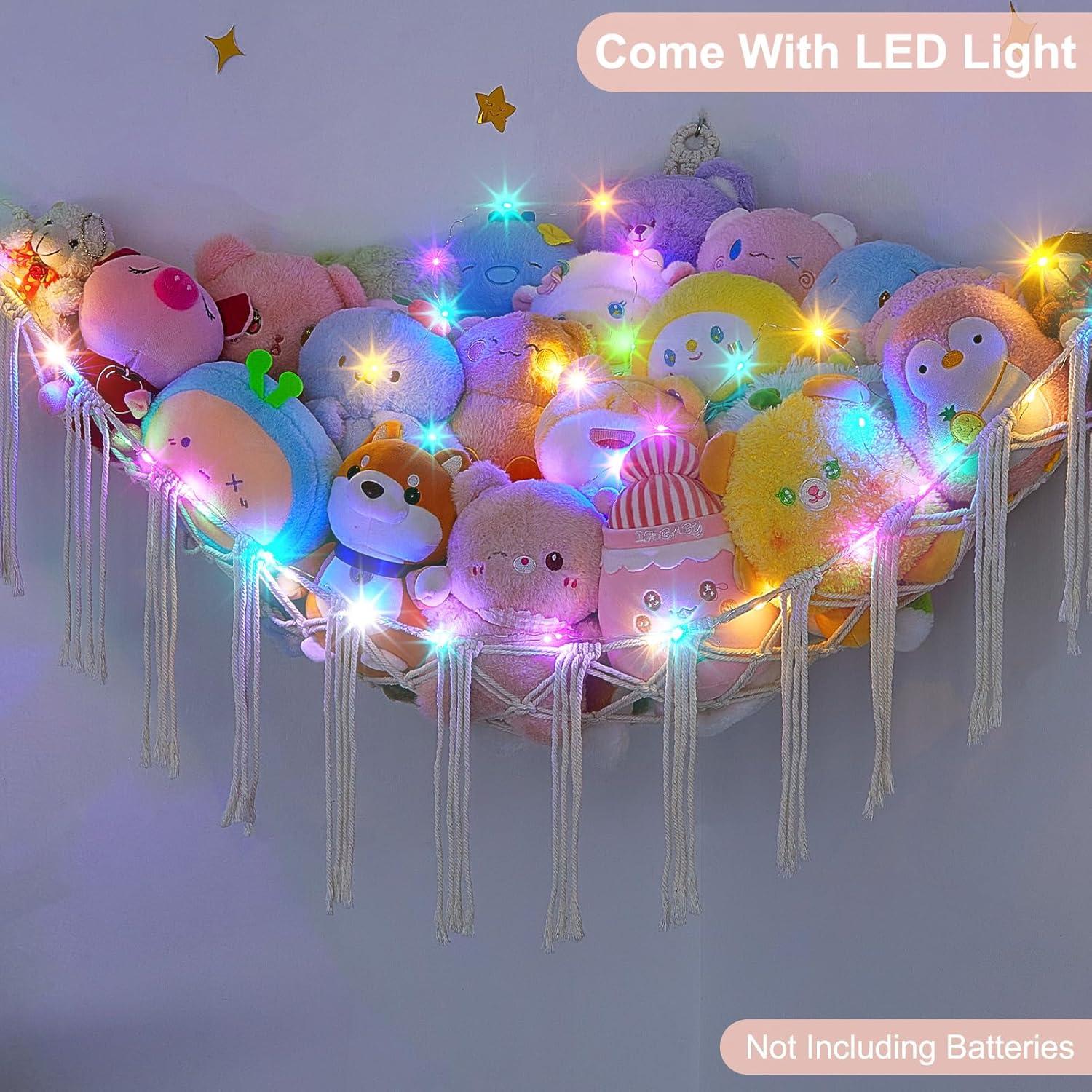 Hamaca de Peluches Castillo Unicornio 150x100 cm Almacenamiento