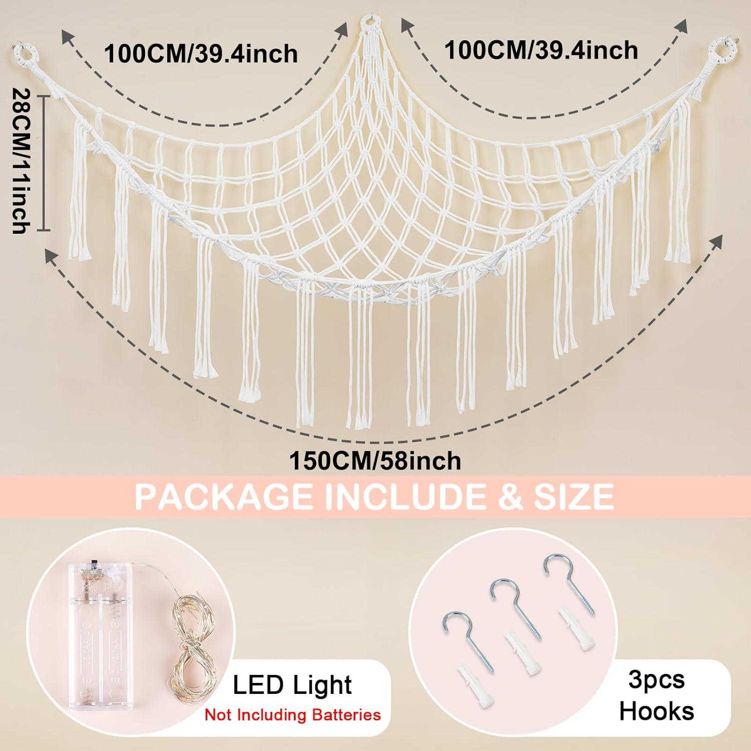 Hamaca de Peluches Castillo Unicornio 150x100 cm Almacenamiento