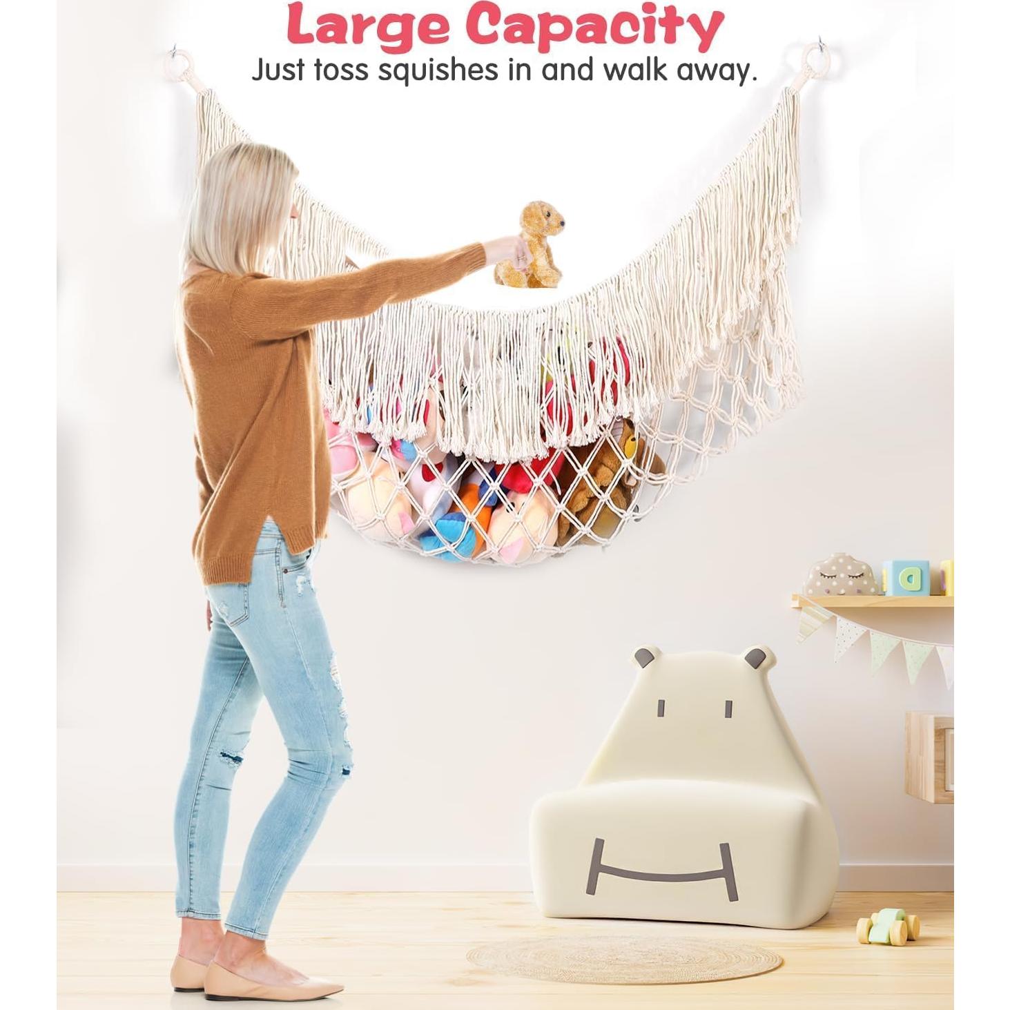 Hamaca de Peluches Extra Grande PrimZooty 160 cm Crema