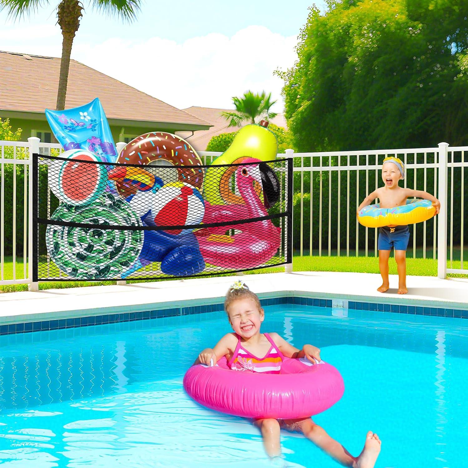 Red de Almacenamiento de Juguetes de Piscina DECOHS 180x120 cm