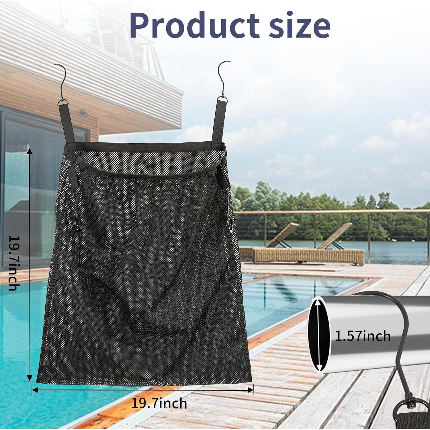 Bolsa Lateral de Malla EHRGK 50x50 cm para Almacenamiento de Piscina