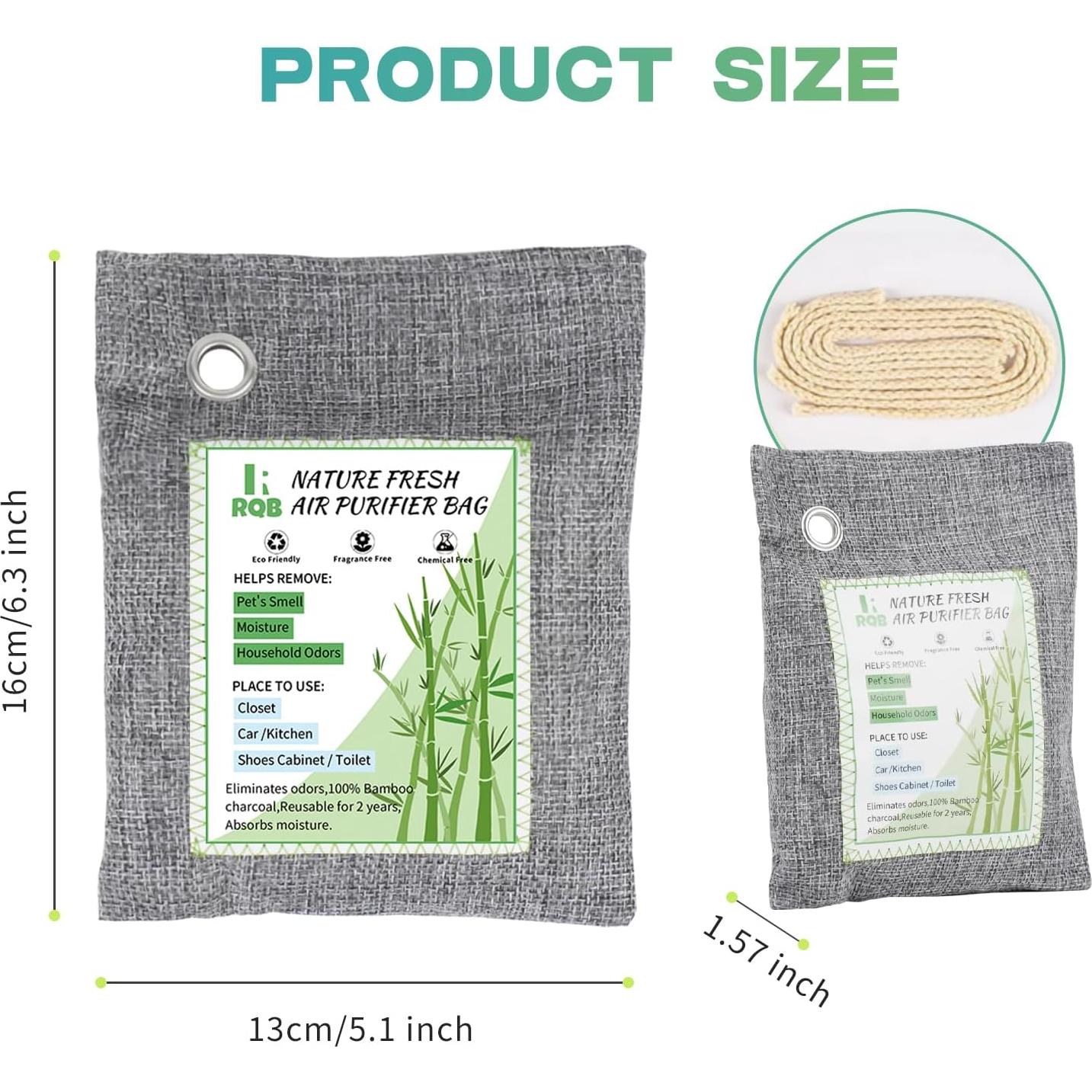 Paquete de 6 Bolsas de Carbón Activado Nature Fresh 200g