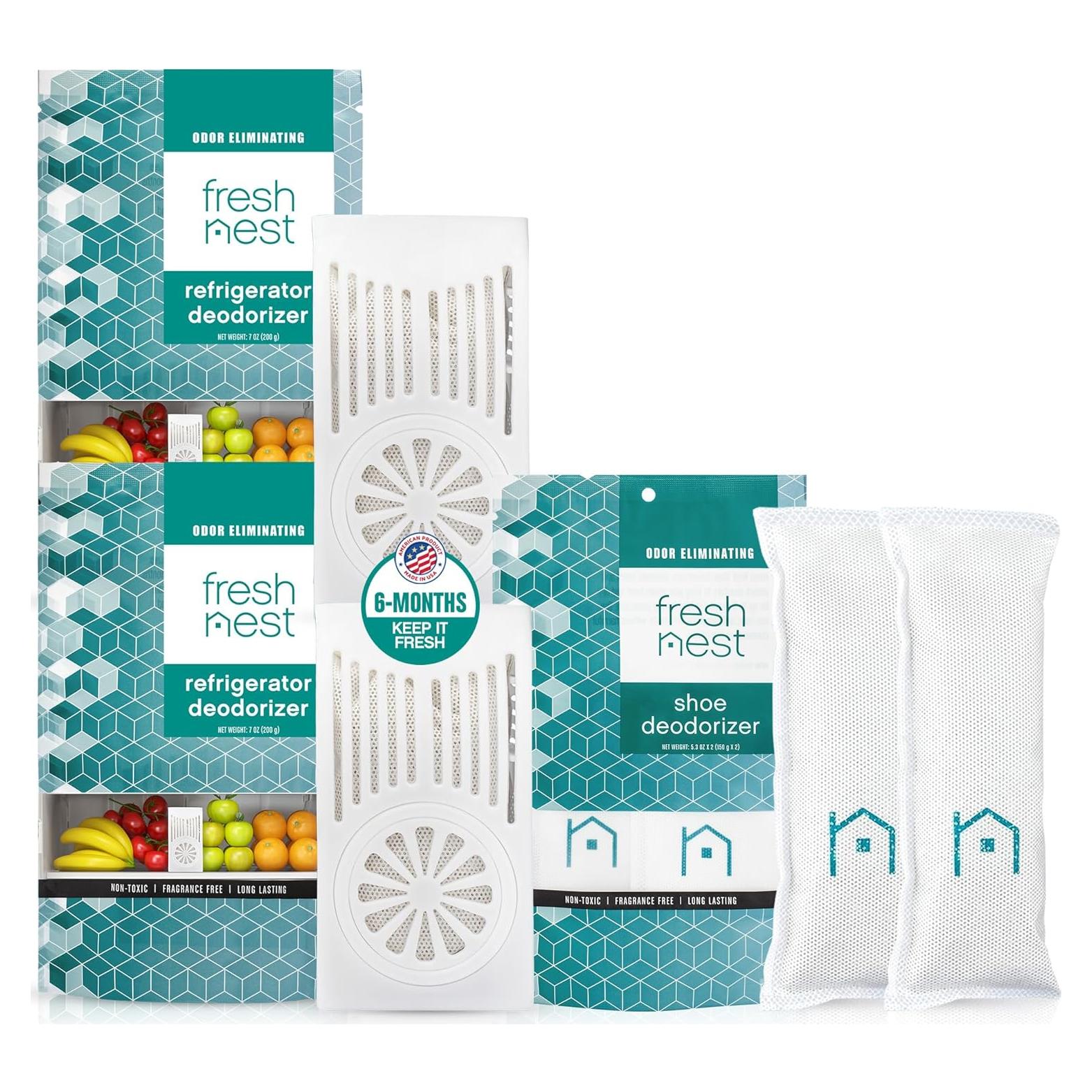 Desodorantes Fresh Nest para Refrigerador y Zapatos - 2 Paquetes