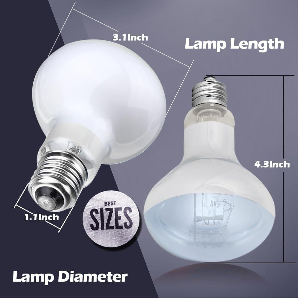 Bombillas de Calor UVA y Infrarrojas para Reptiles 100W - Waazoorep