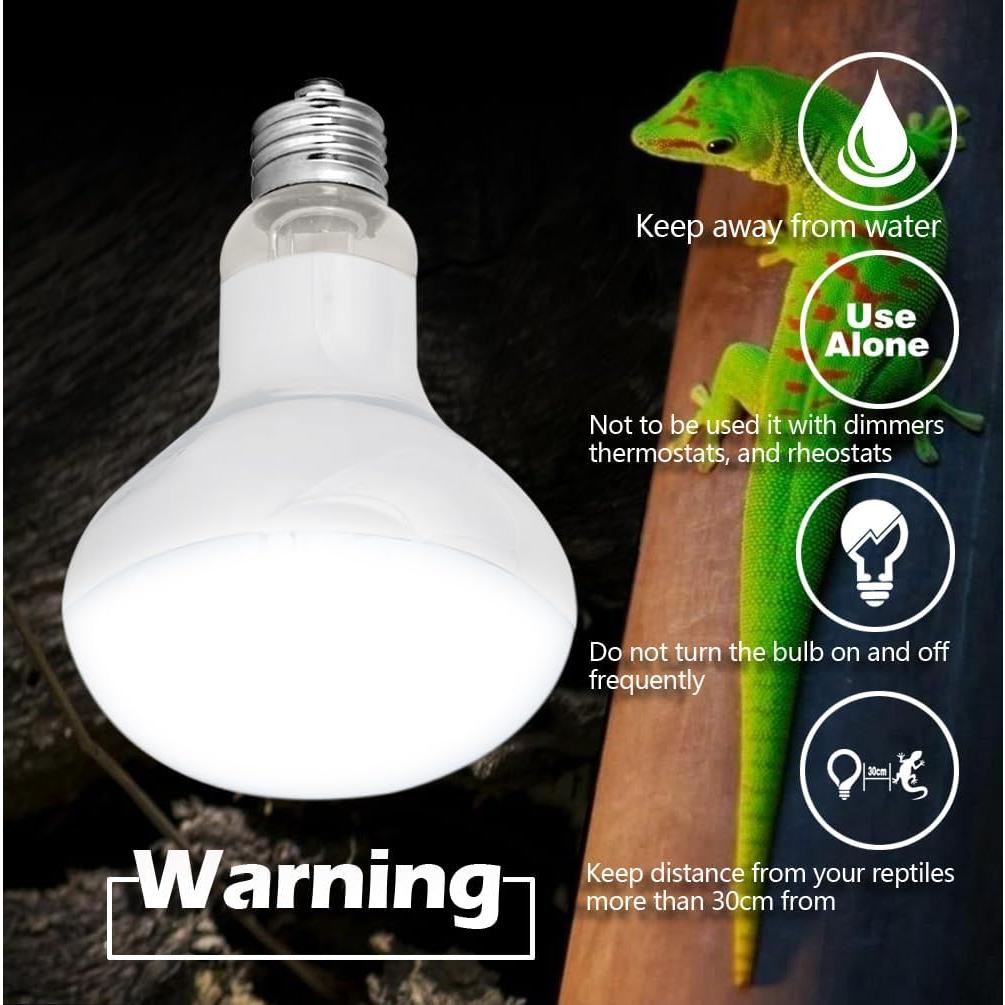 Bombillas de Calor UVA y Infrarrojas para Reptiles 100W - Waazoorep