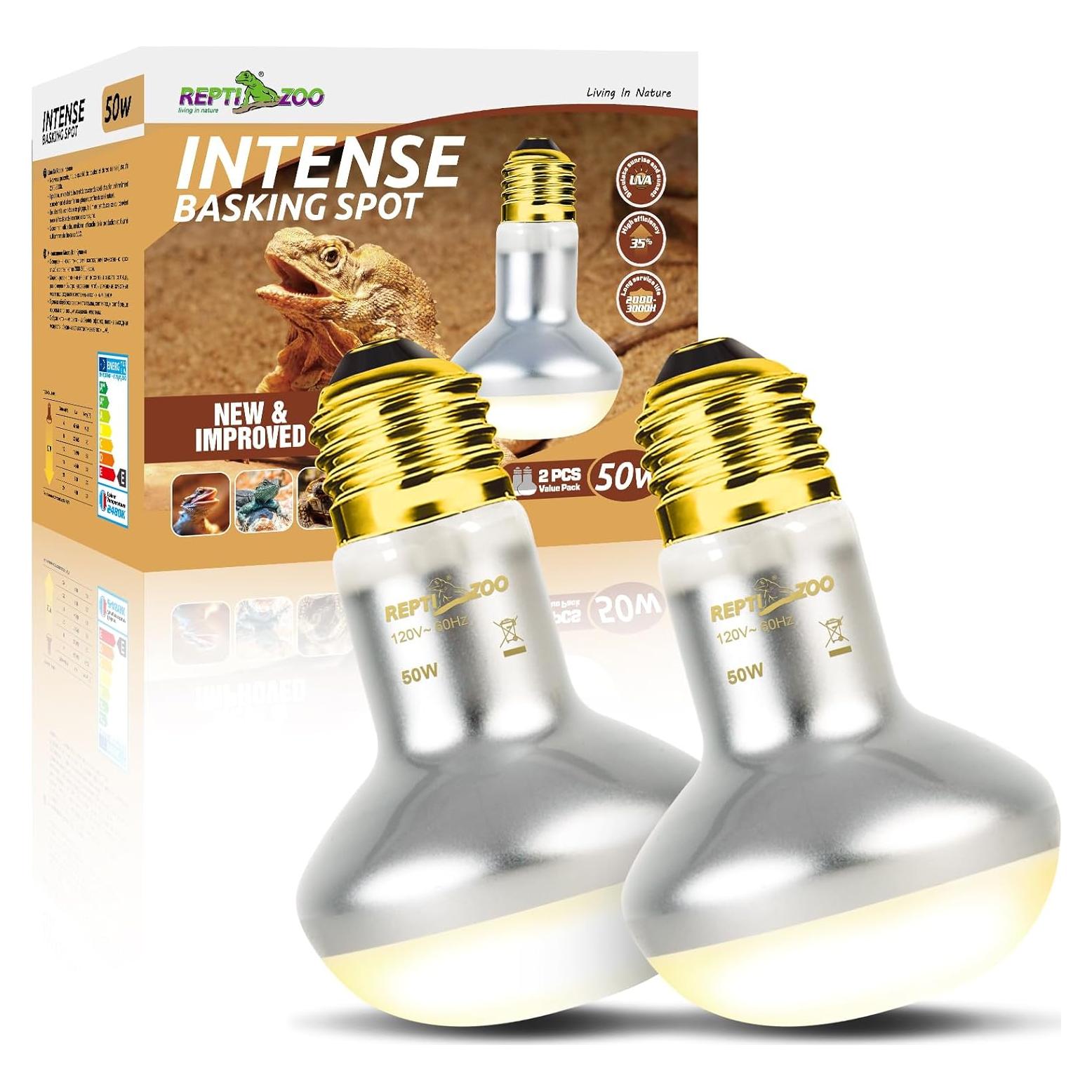 Lámpara de Calor Intensivo REPTI ZOO 50W para Reptiles