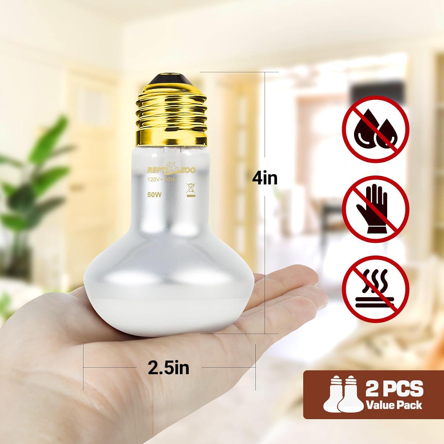 Lámpara de Calor Intensivo REPTI ZOO 50W para Reptiles