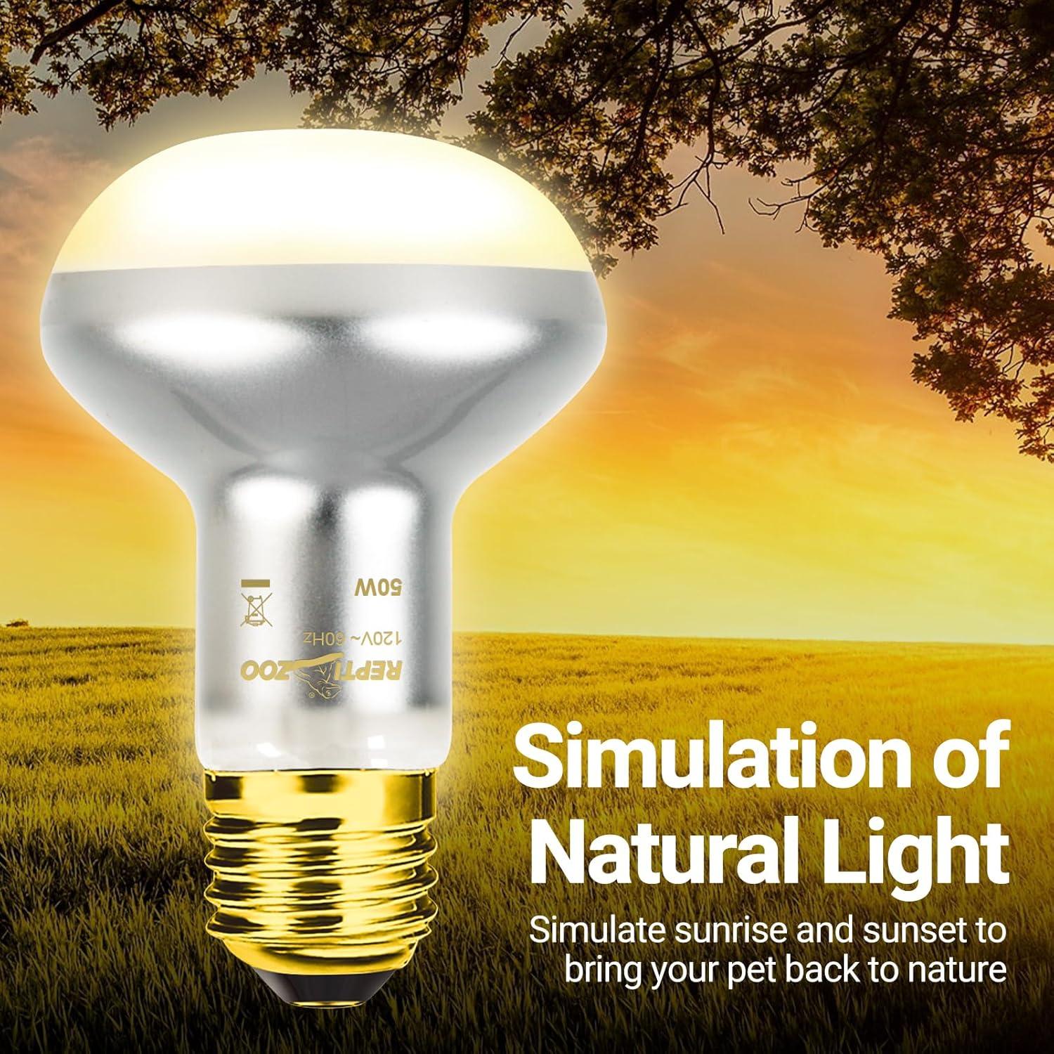 Lámpara de Calor Intensivo REPTI ZOO 50W para Reptiles