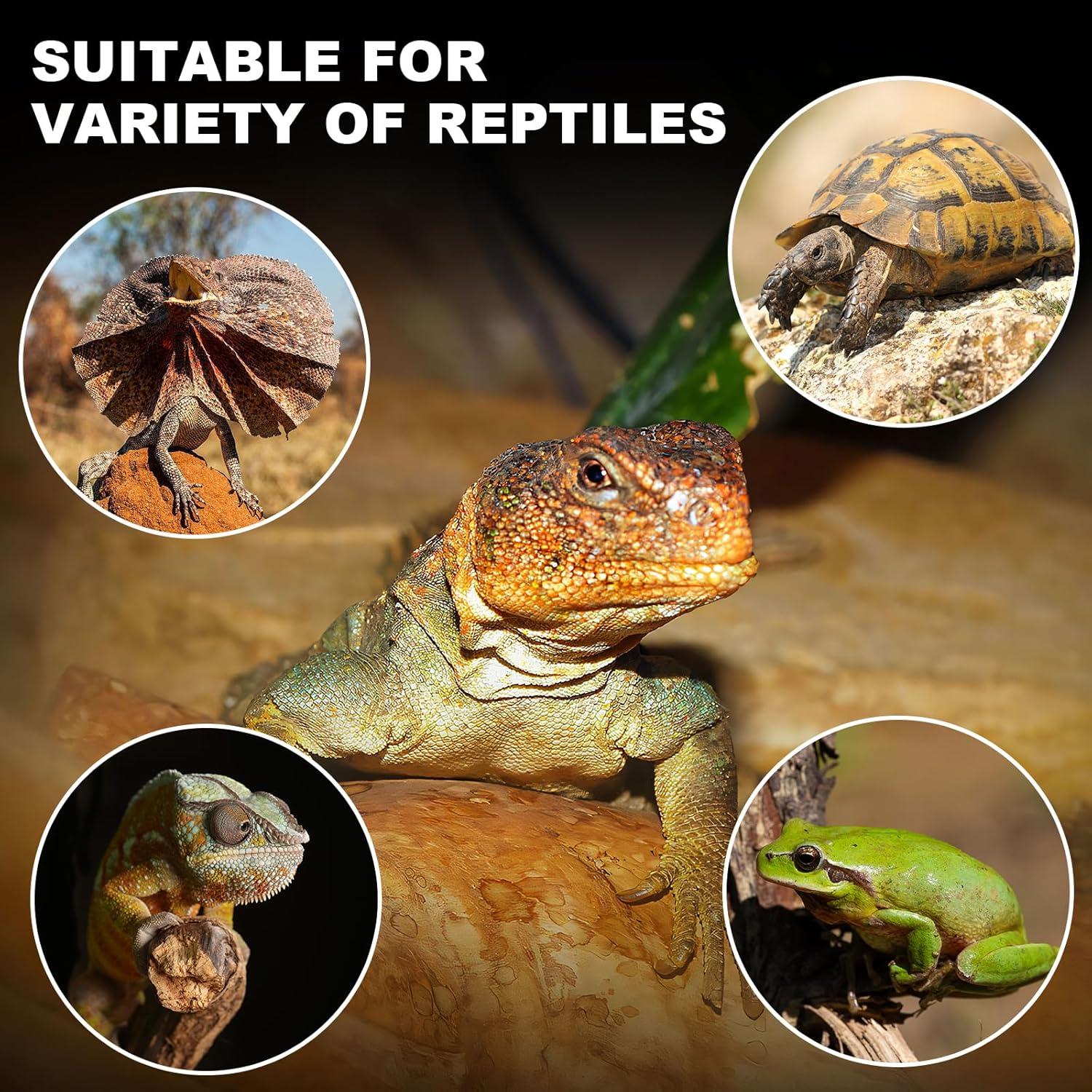 MIXJOY Lámpara de Calor para Reptiles 150W Cerámica 2Pack