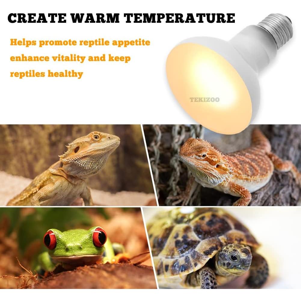 Bombillas de Calor Diurna TEKIZOO 100W para Reptiles (2 Pack)