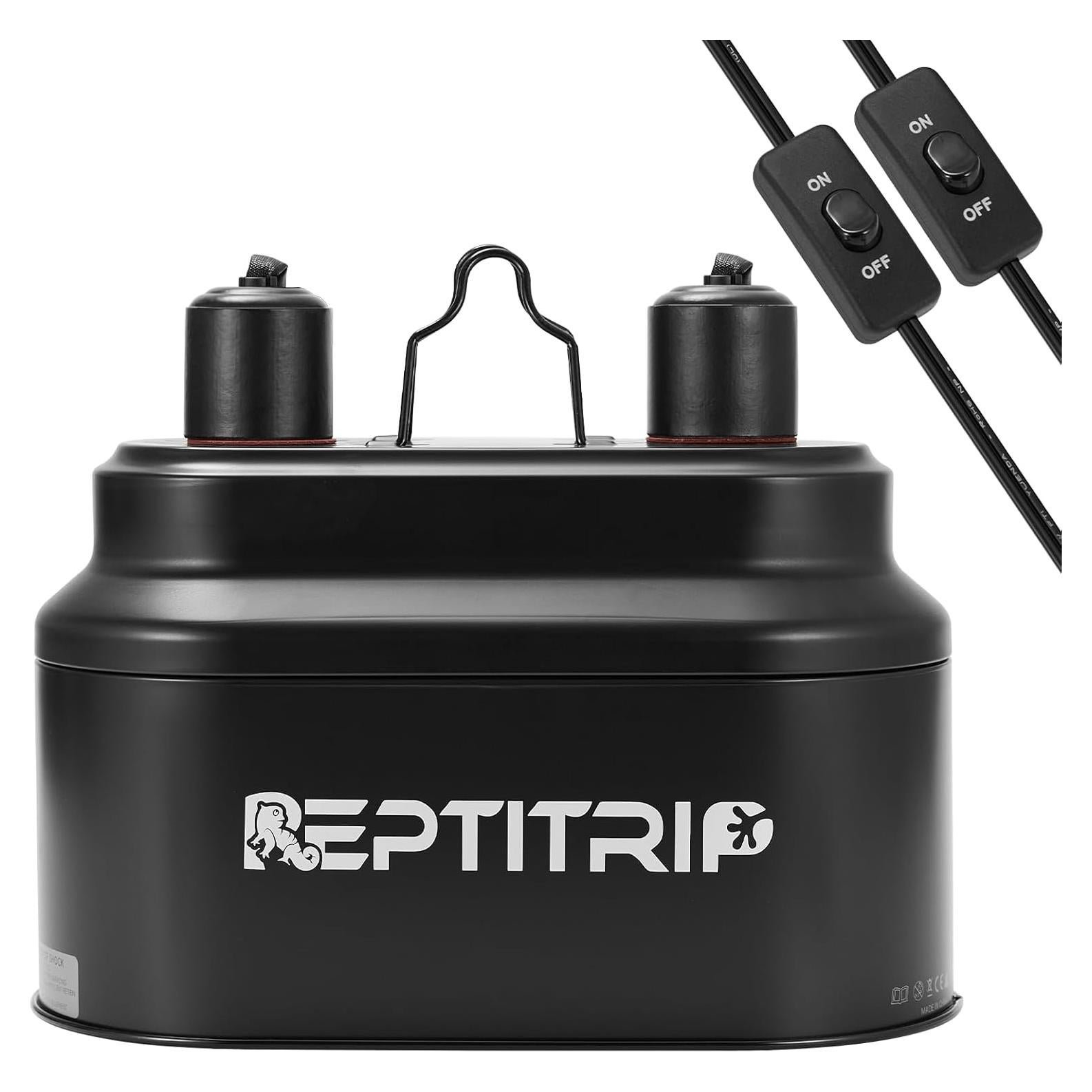 Fijación Doble de Luz UVB para Reptiles REPTITRIP 160W