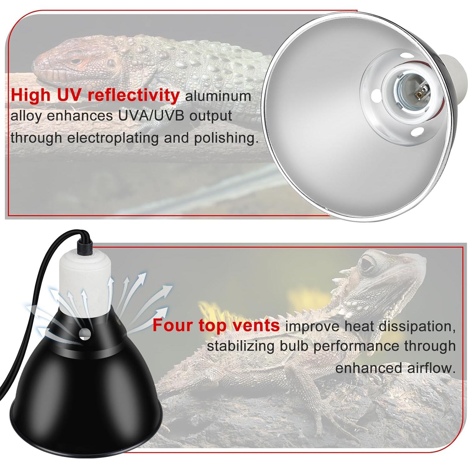 Lámpara de Reptil BOEESPAT Cúpula Profunda 14cm 150W