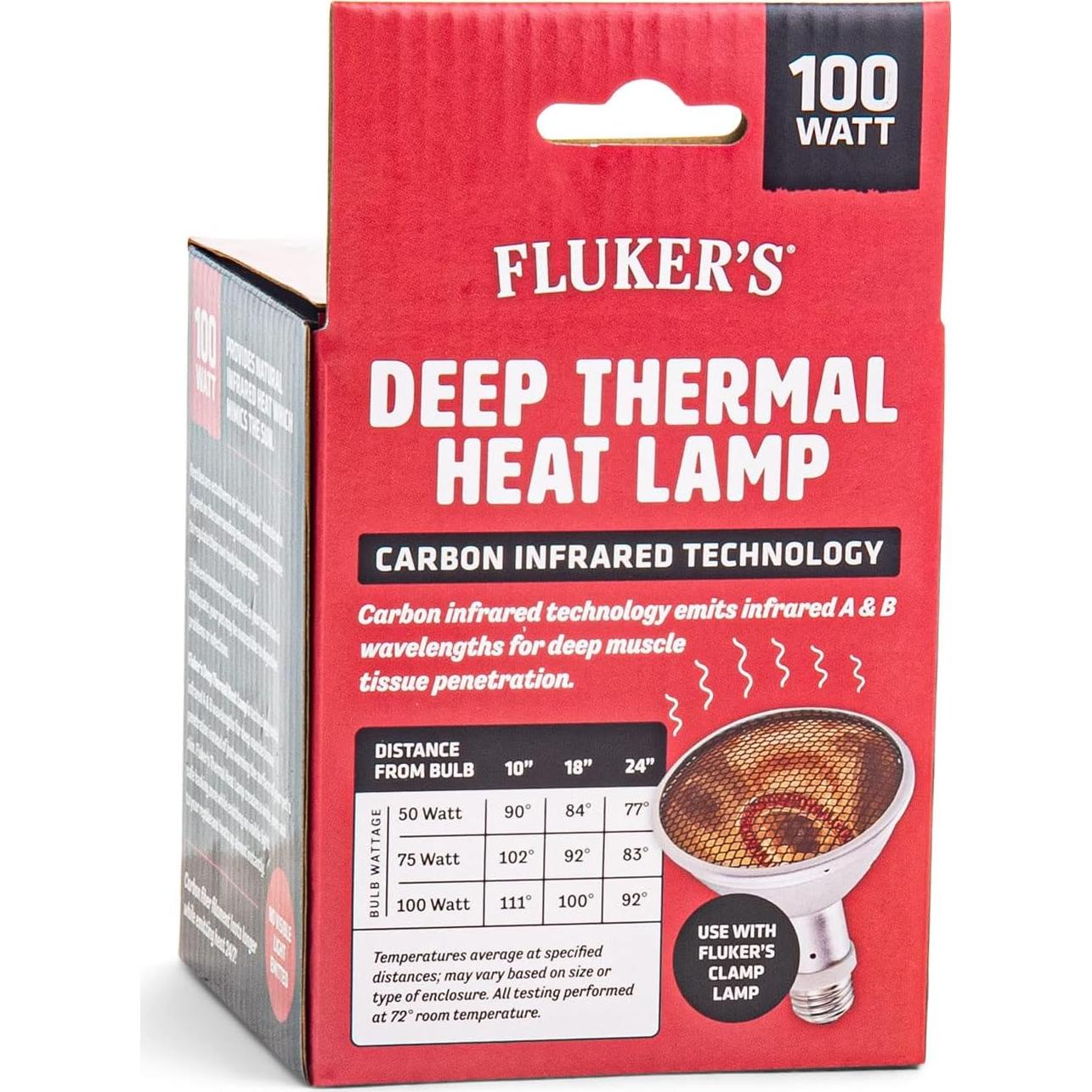 Lámpara de Calor Térmico Profundo Fluker 75W Infrarrojo