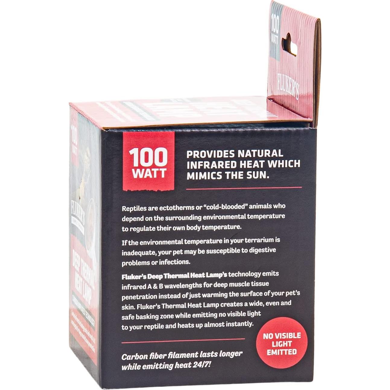 Lámpara de Calor Térmico Profundo Fluker 75W Infrarrojo