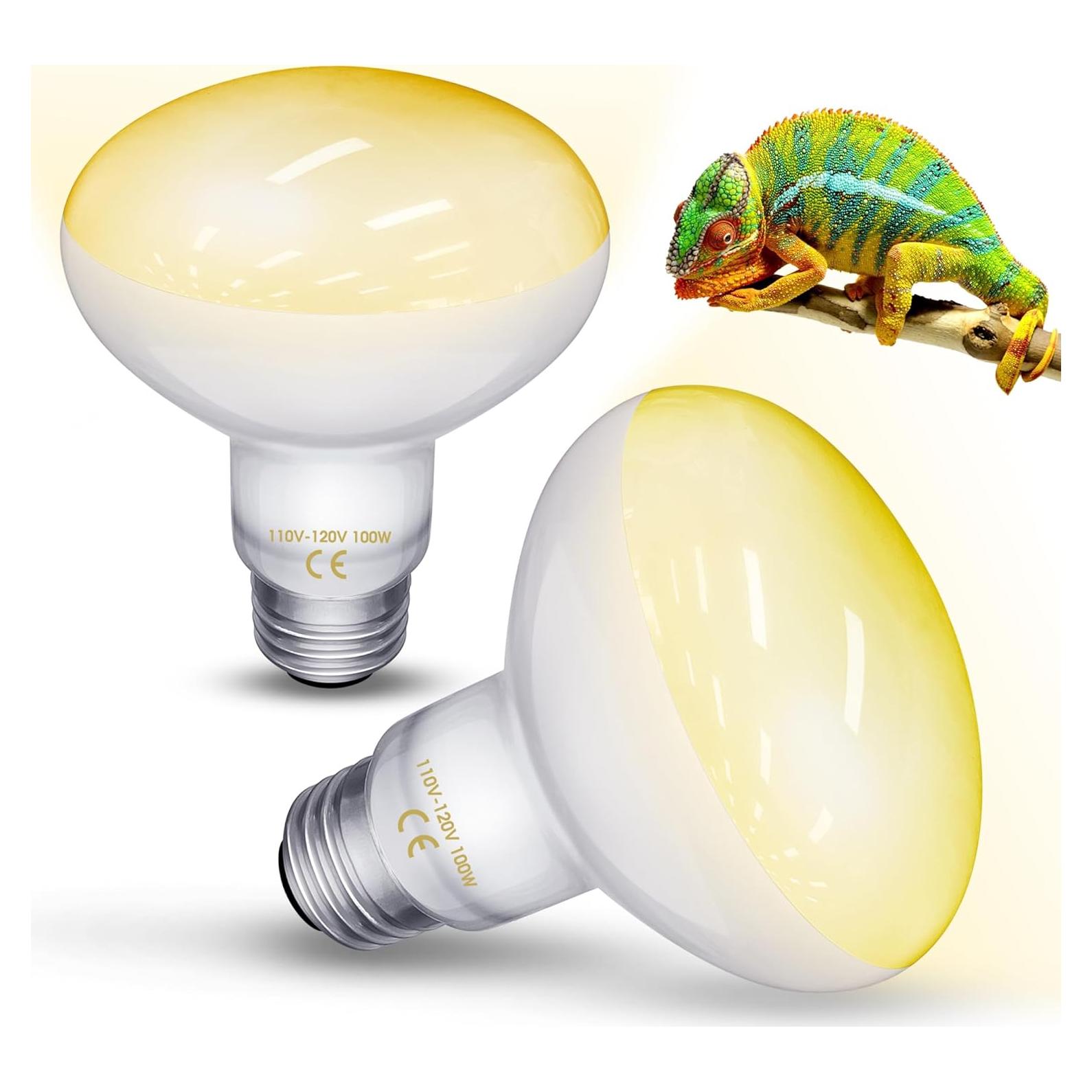 Bombillas de Calor para Reptiles TuoF 100W Paquete de 2