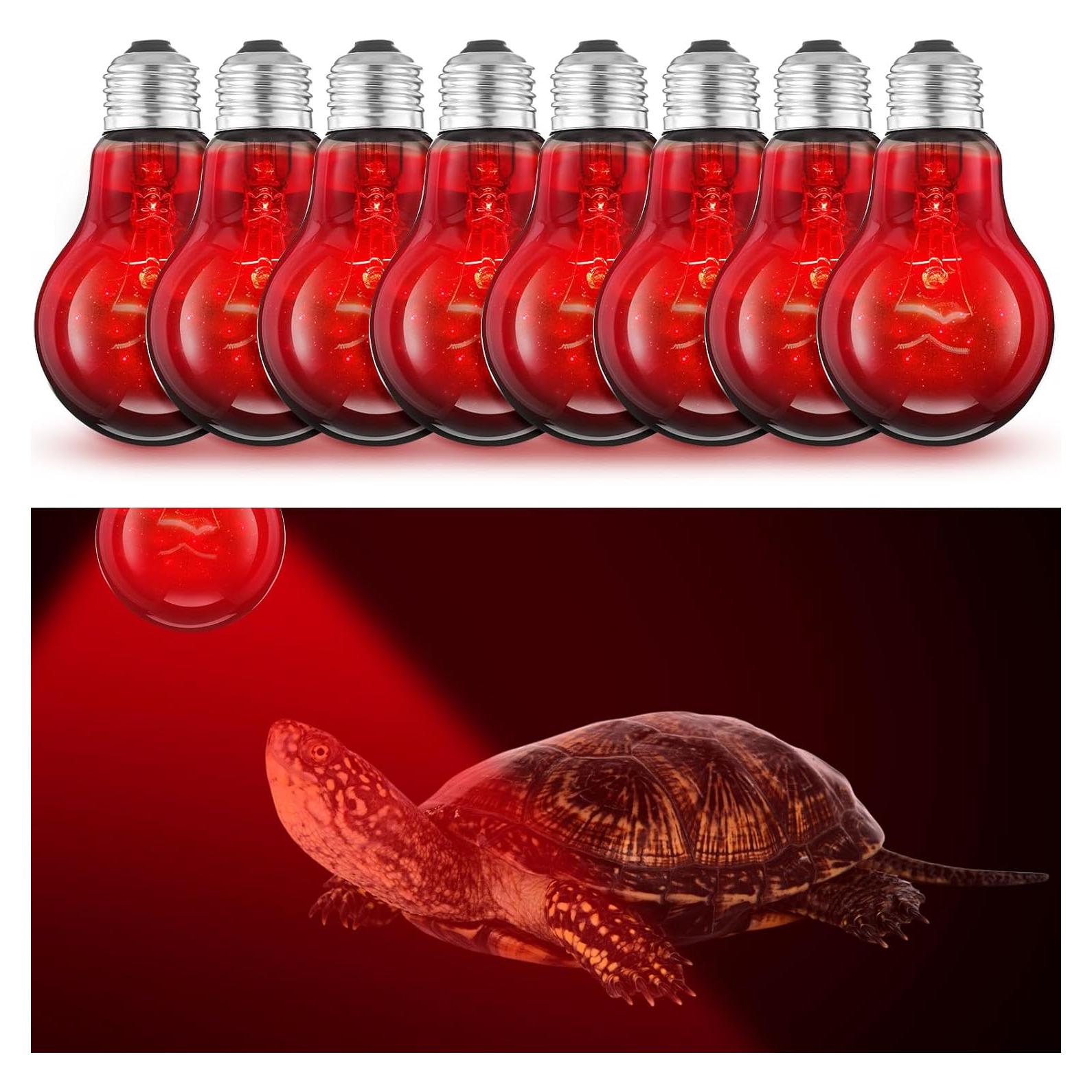 8 Bombillas de Calor Infrarrojo 100W Kittmip para Reptiles