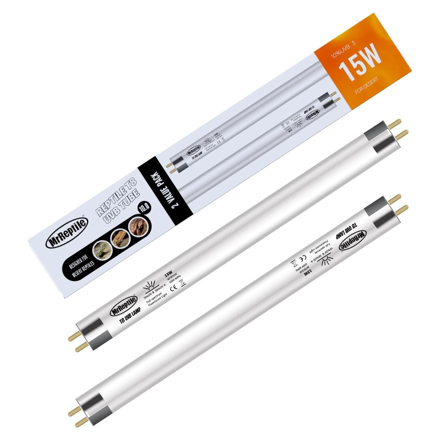 Bombilla UVB T8 15W MrReptile 45.72 cm para Reptiles