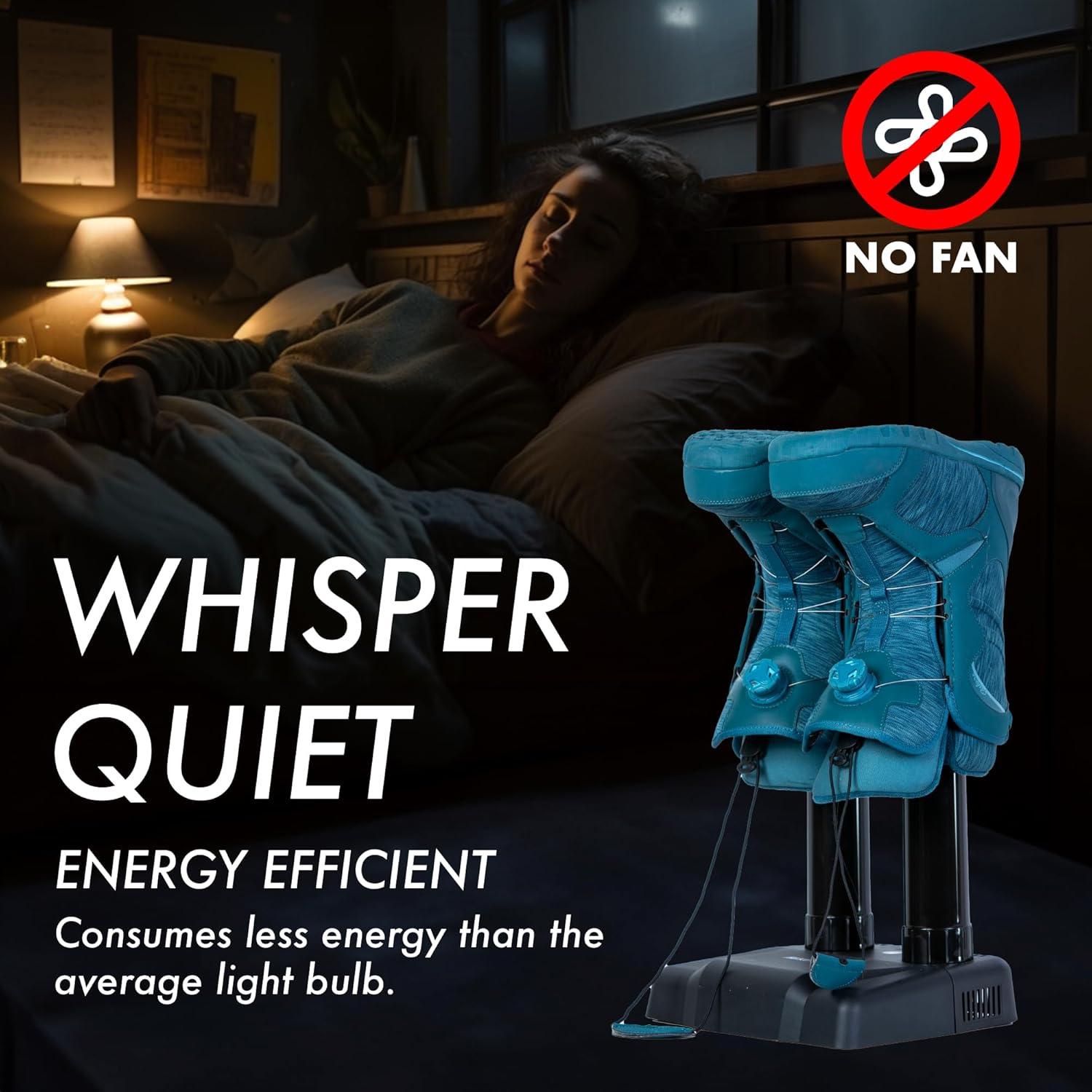 Secador de Botas Silencioso KeepDry - Eficiente y Seguro 36W