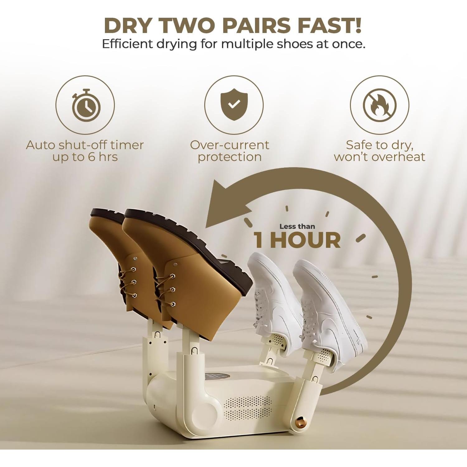 Secador Eléctrico de Botas y Zapatos Genérico 2025SD con Temporizador